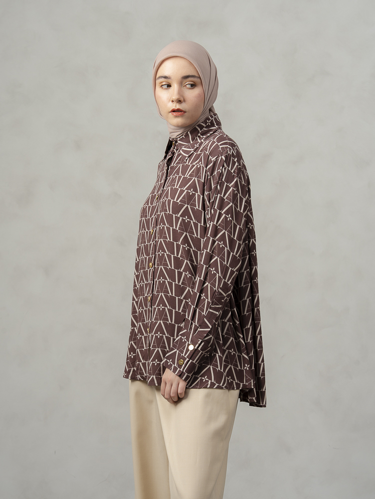 Laiqa Shirt Maroon