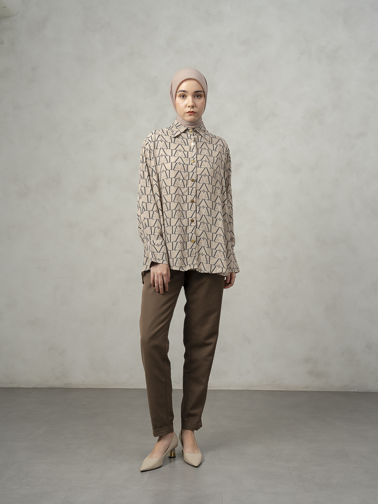 Laiqa Shirt Khaky
