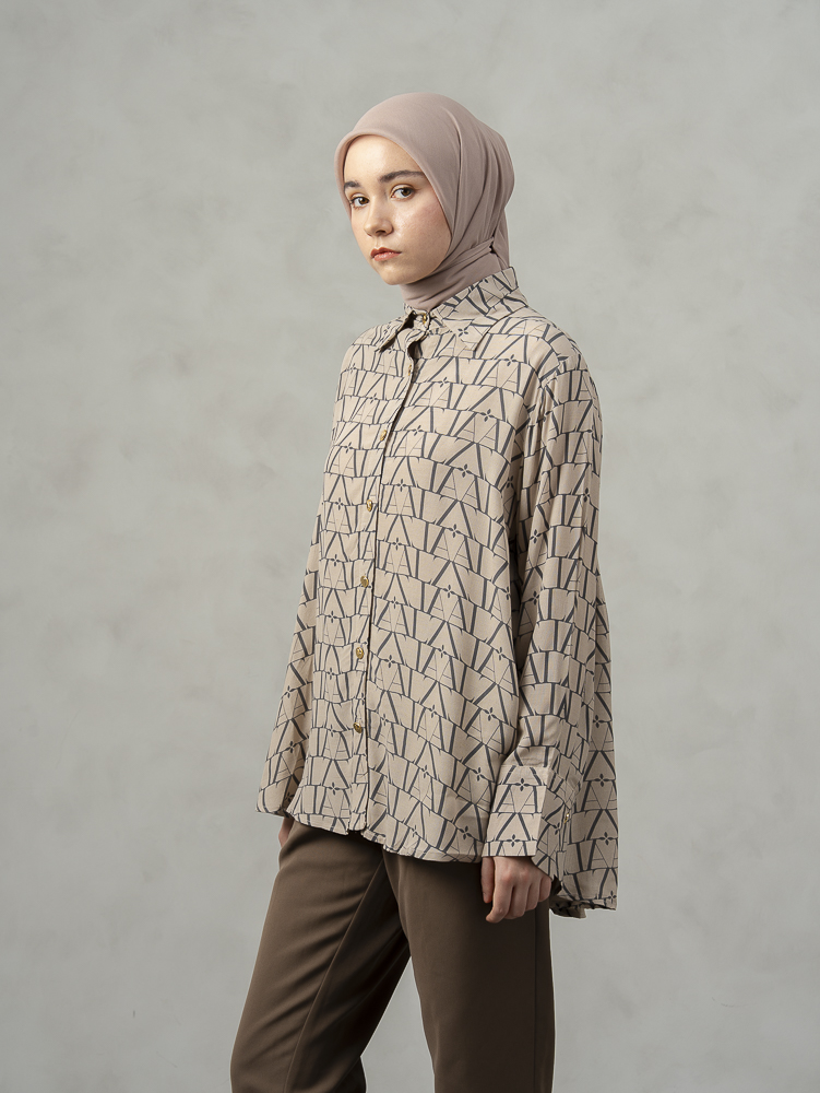 Laiqa Shirt Khaky