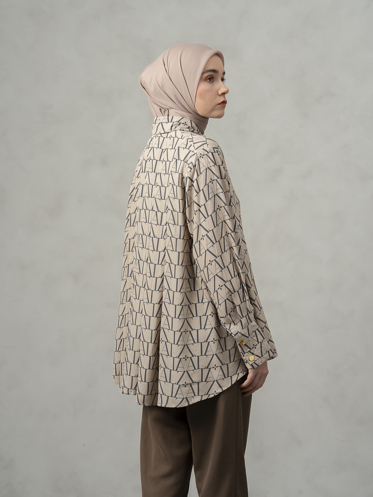 Laiqa Shirt Khaky
