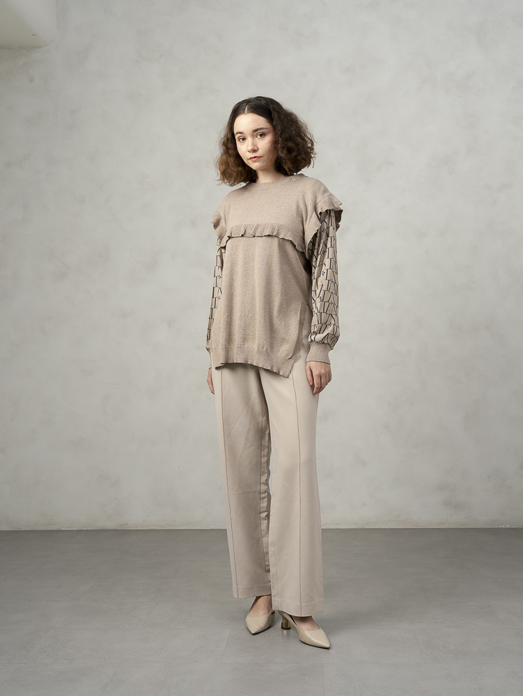 Leysika Sweatshirt Beige