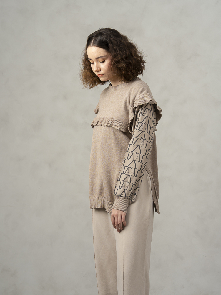 Leysika Sweatshirt Beige