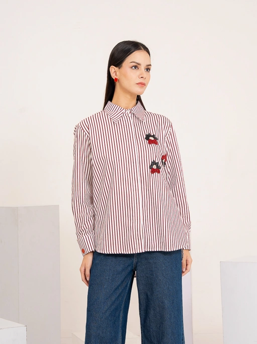 Amara Shirt Maroon