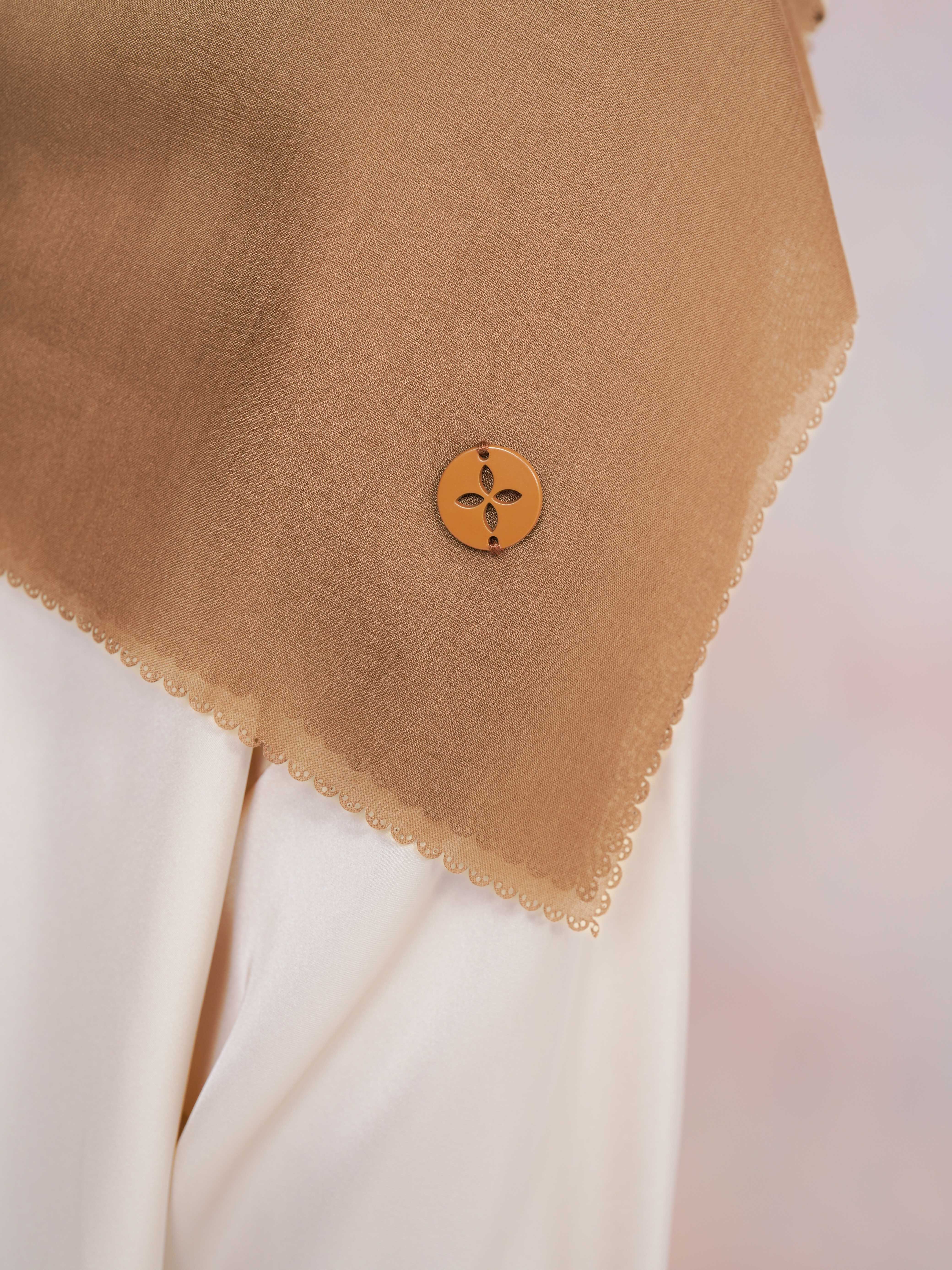 [BUNDLE] Liora Shirt Khaky + Noura Scarves Mocca