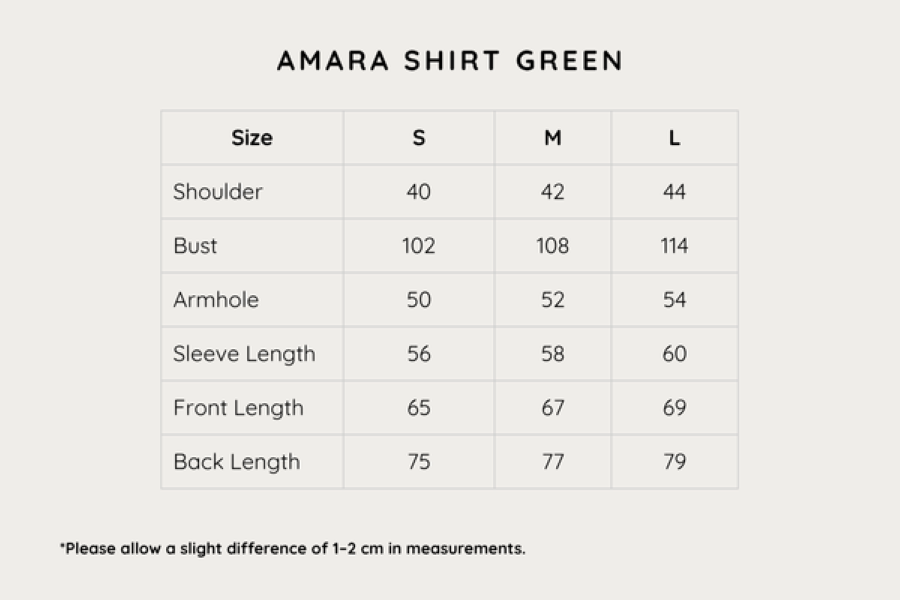 [BUNDLE] Amara Shirt Green + Liam Bootcut Denim Stone Blue