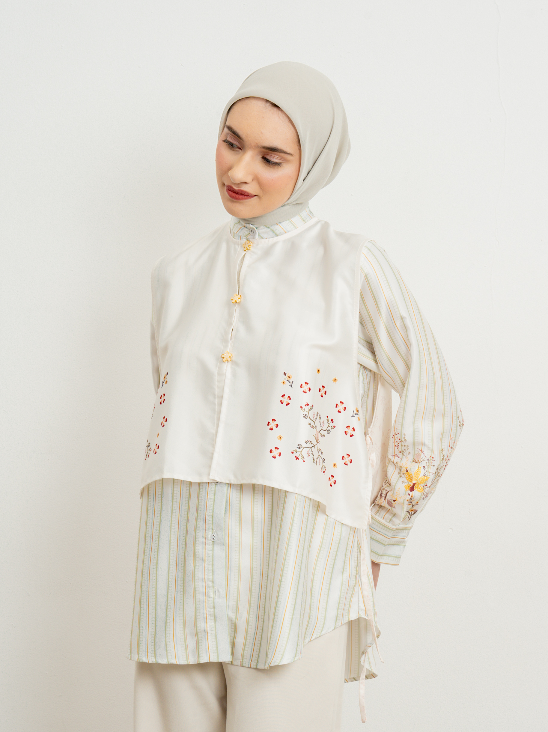 Emery Shirt Set Creme