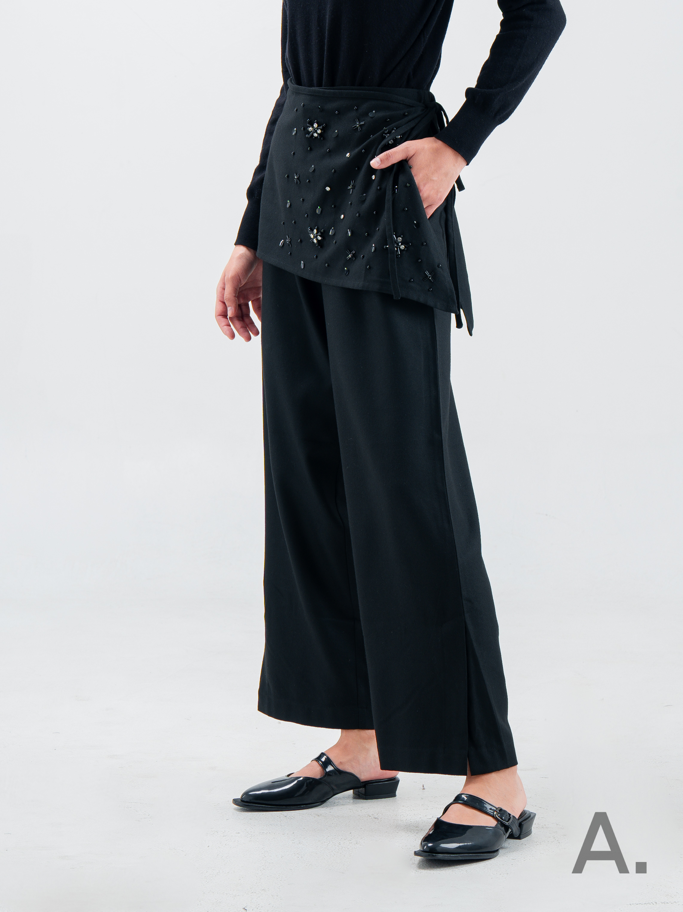 Benni Apron Pants Black