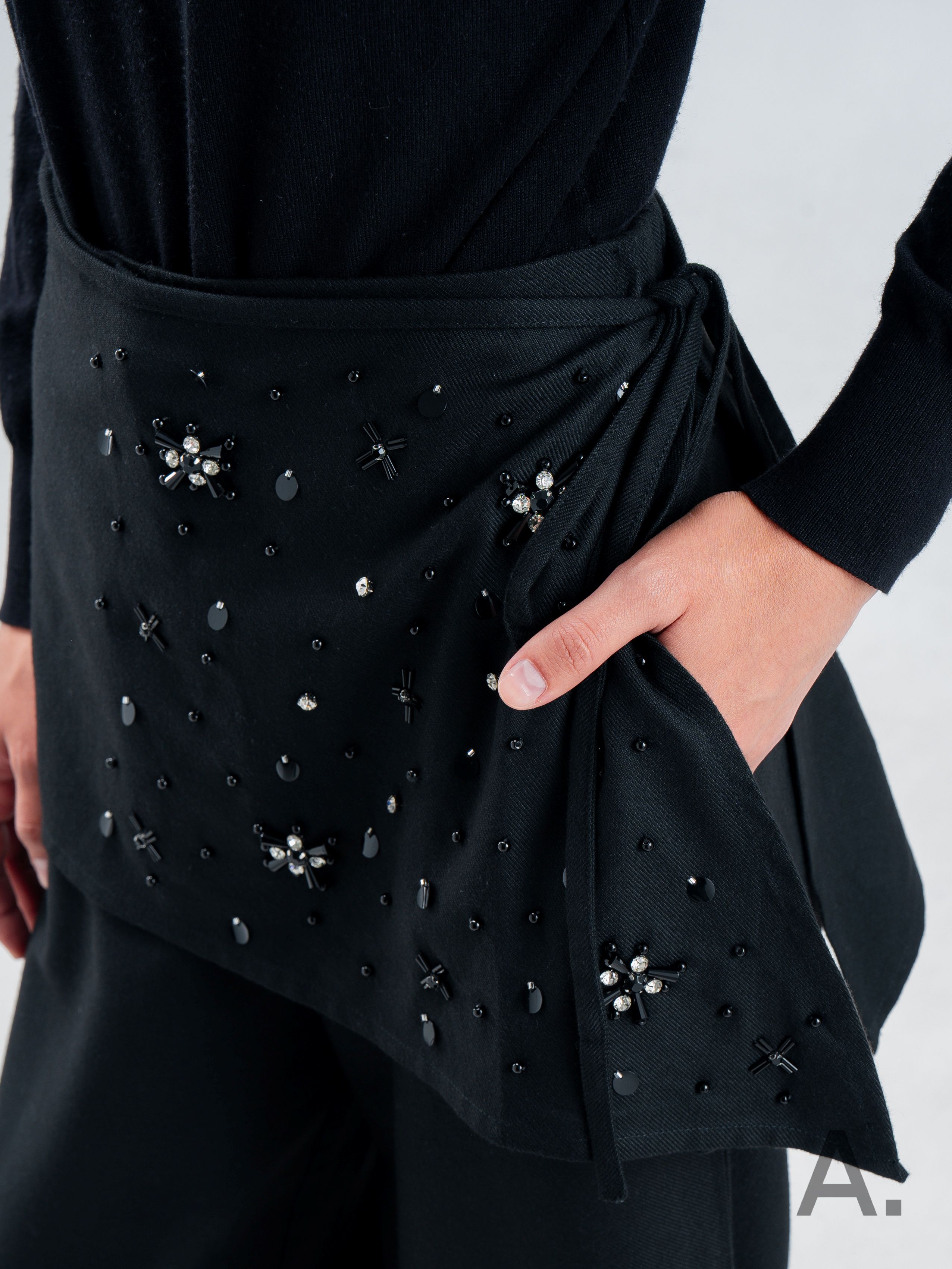Benni Apron Pants Black