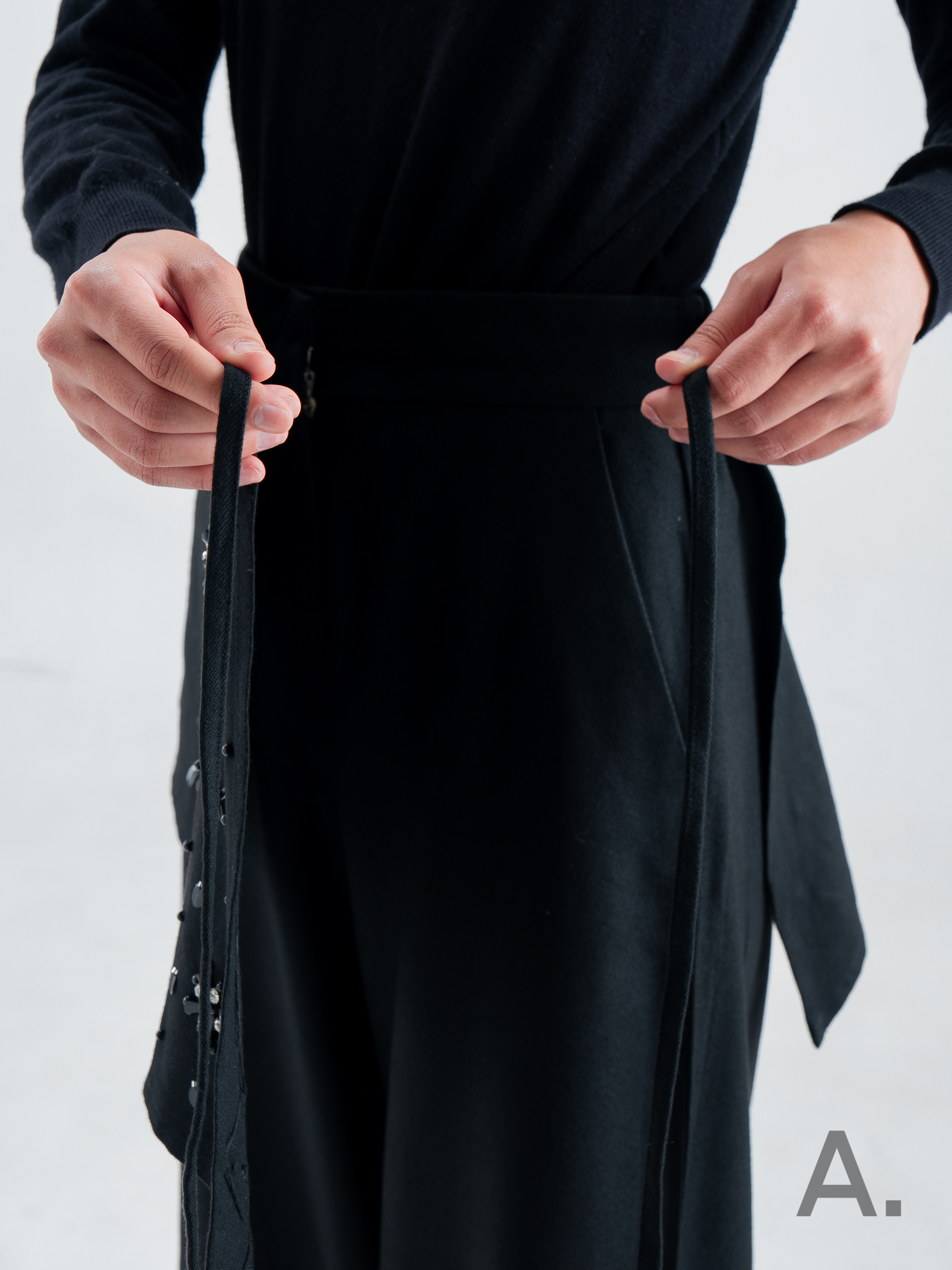 Benni Apron Pants Black