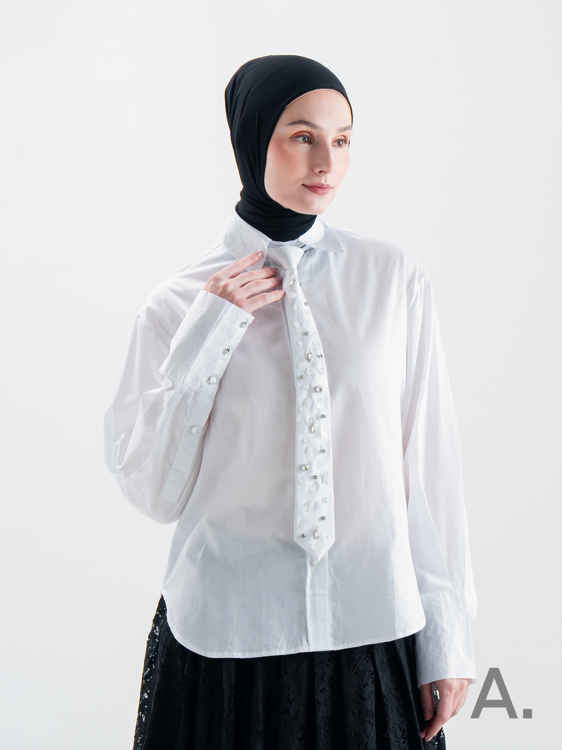 Bex Instant Tie White