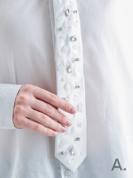 Image of Bex Instant Tie White