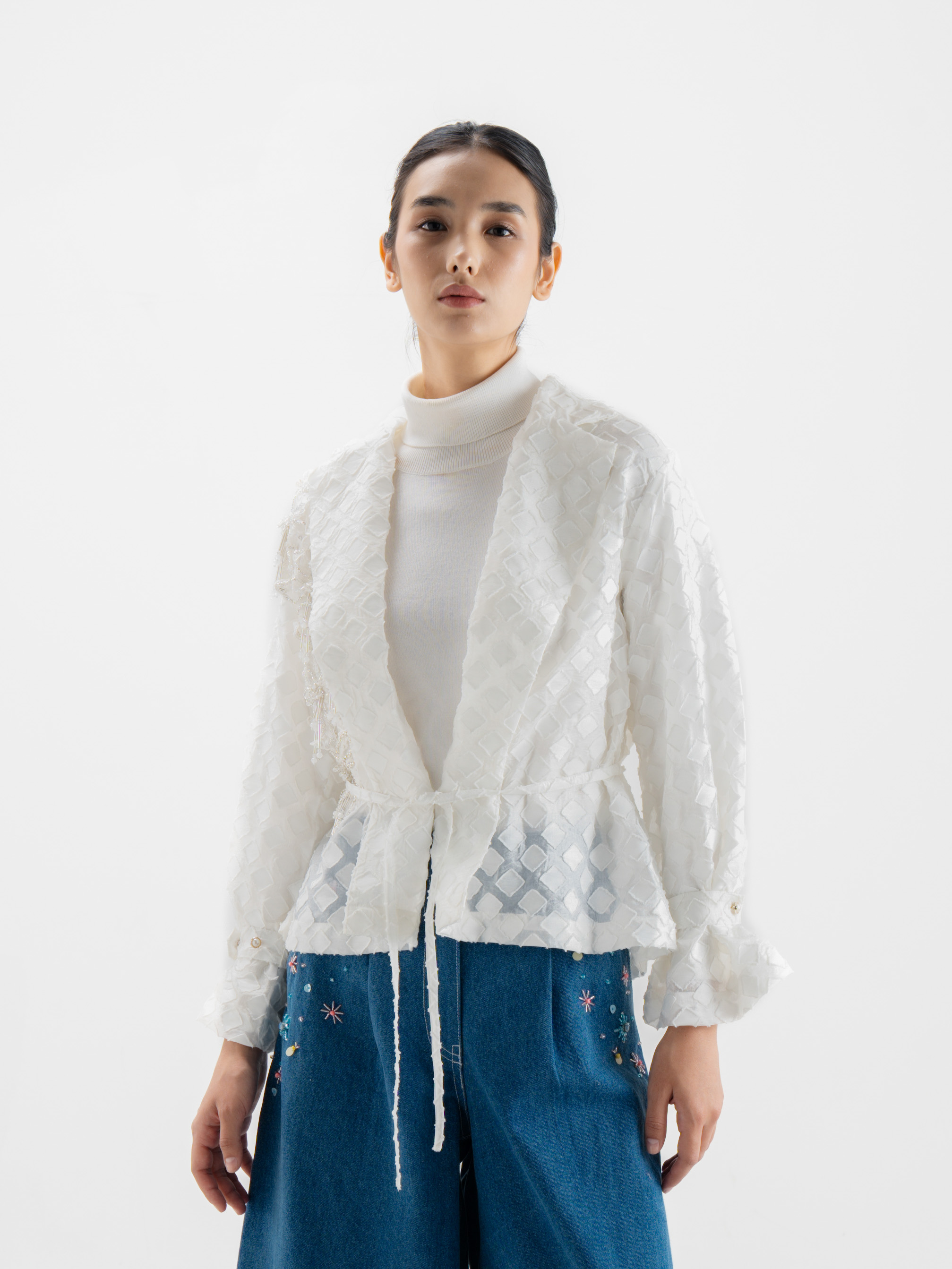 Kamy Organza Outer White