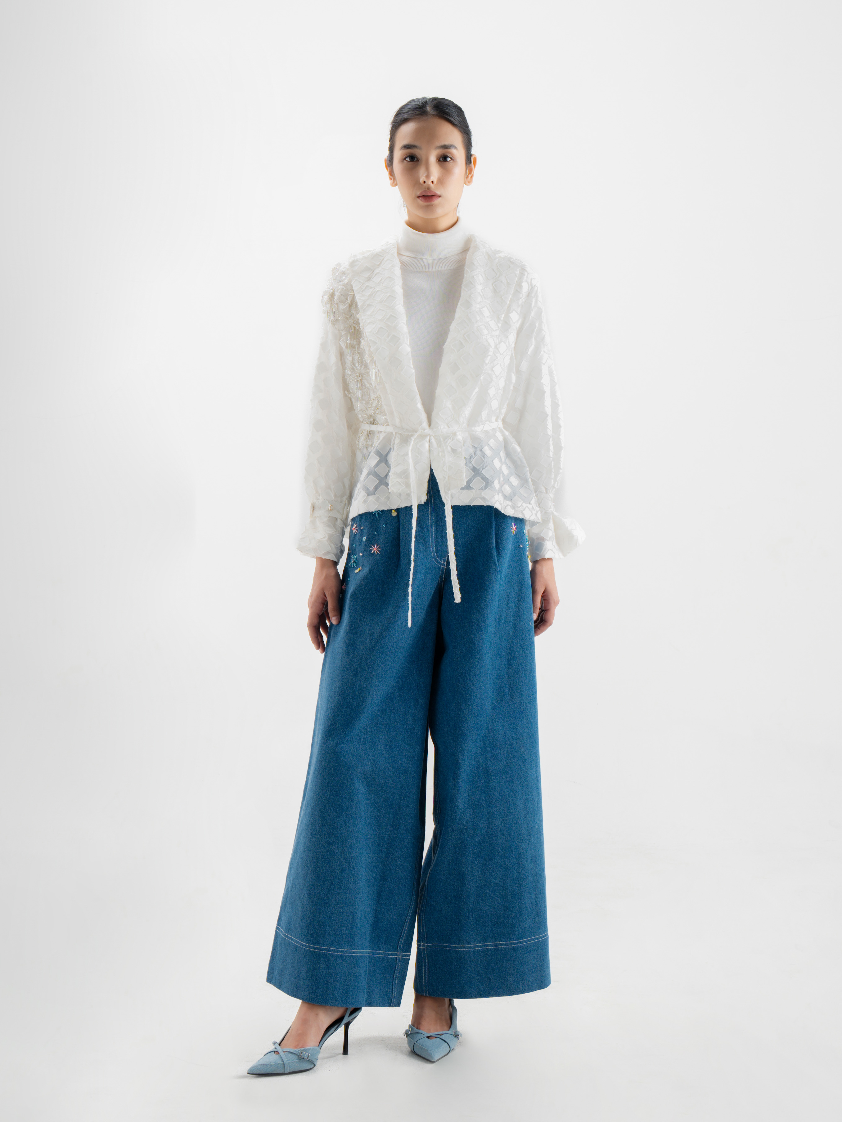 Kamy Organza Outer White