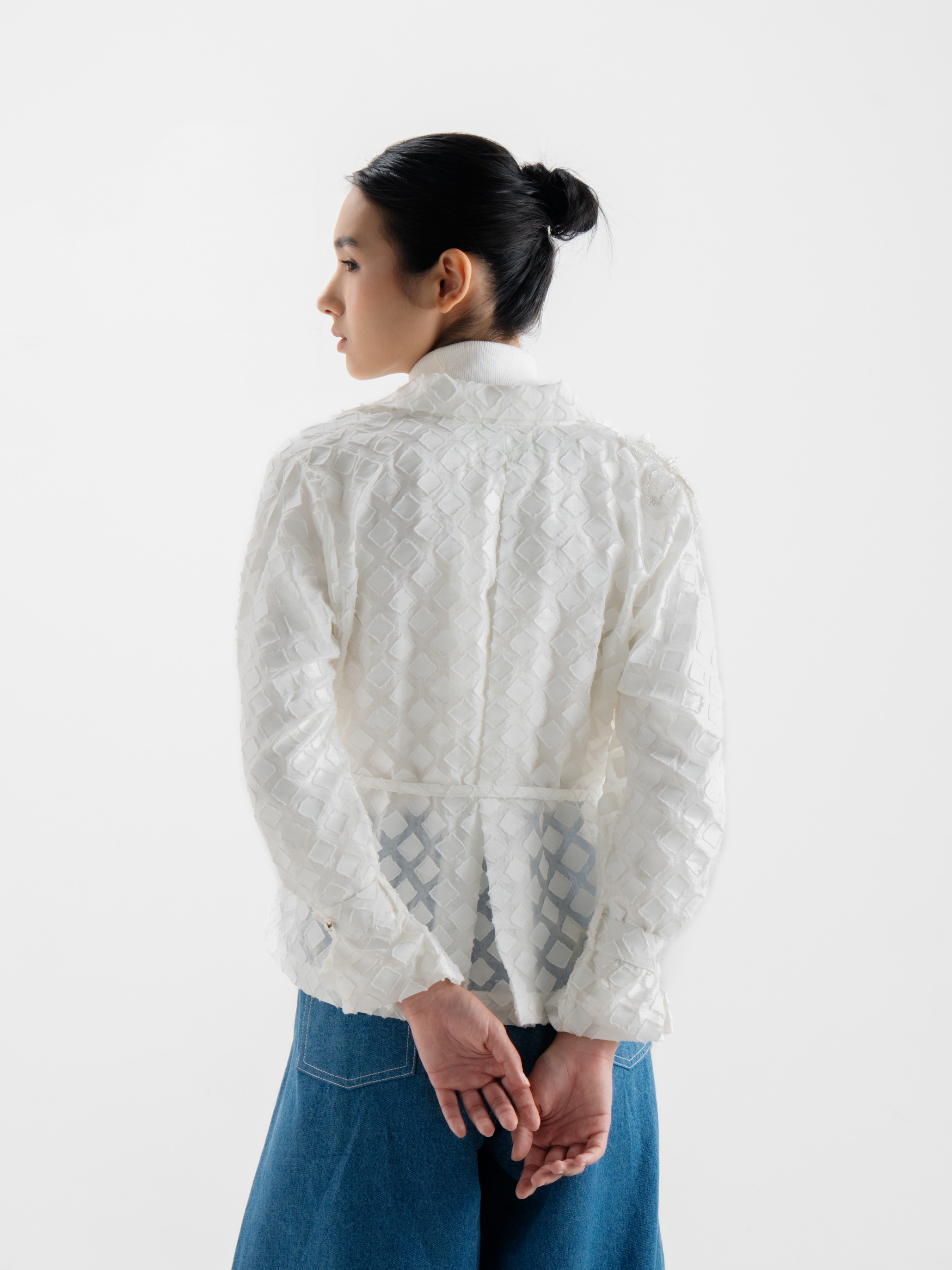 Kamy Organza Outer White
