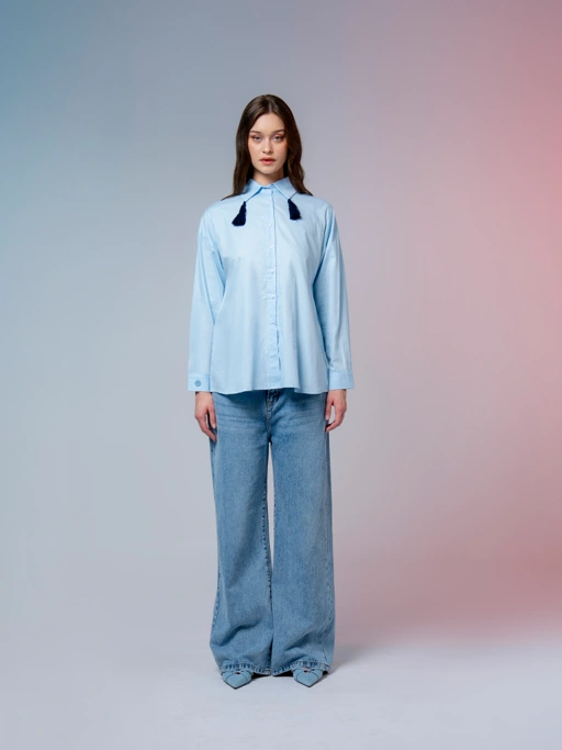 Image of Rue Top Light Blue