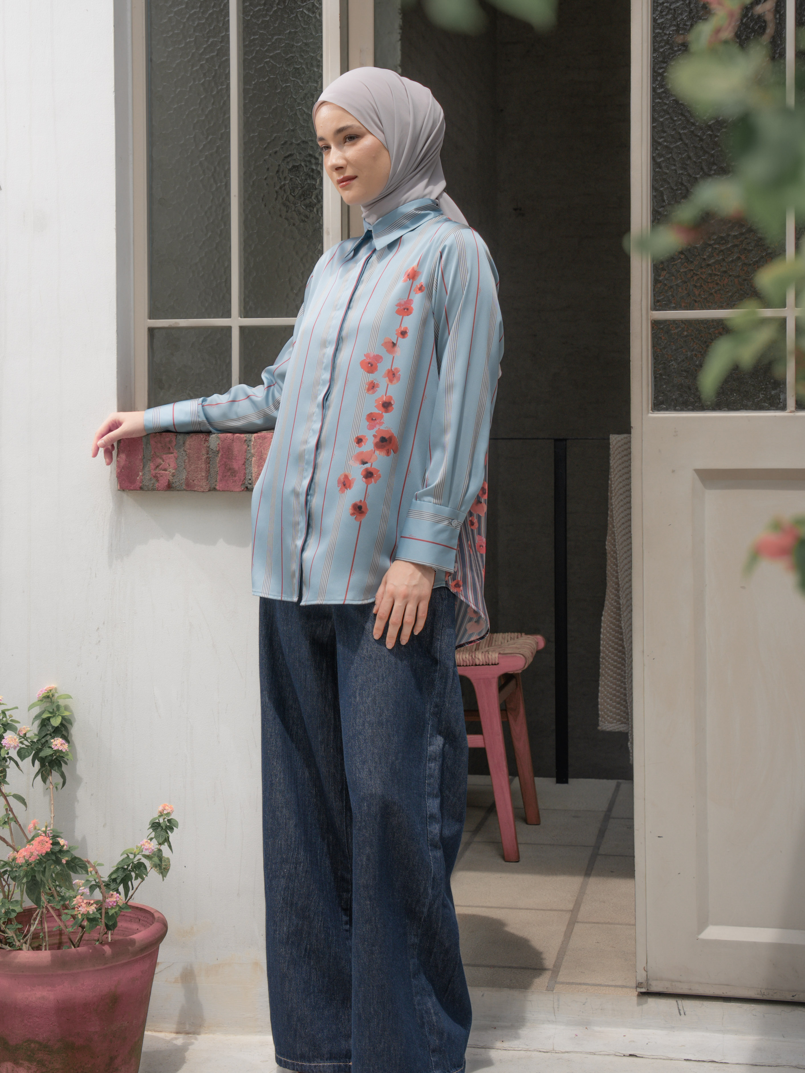Tiana Shirt Copen Blue
