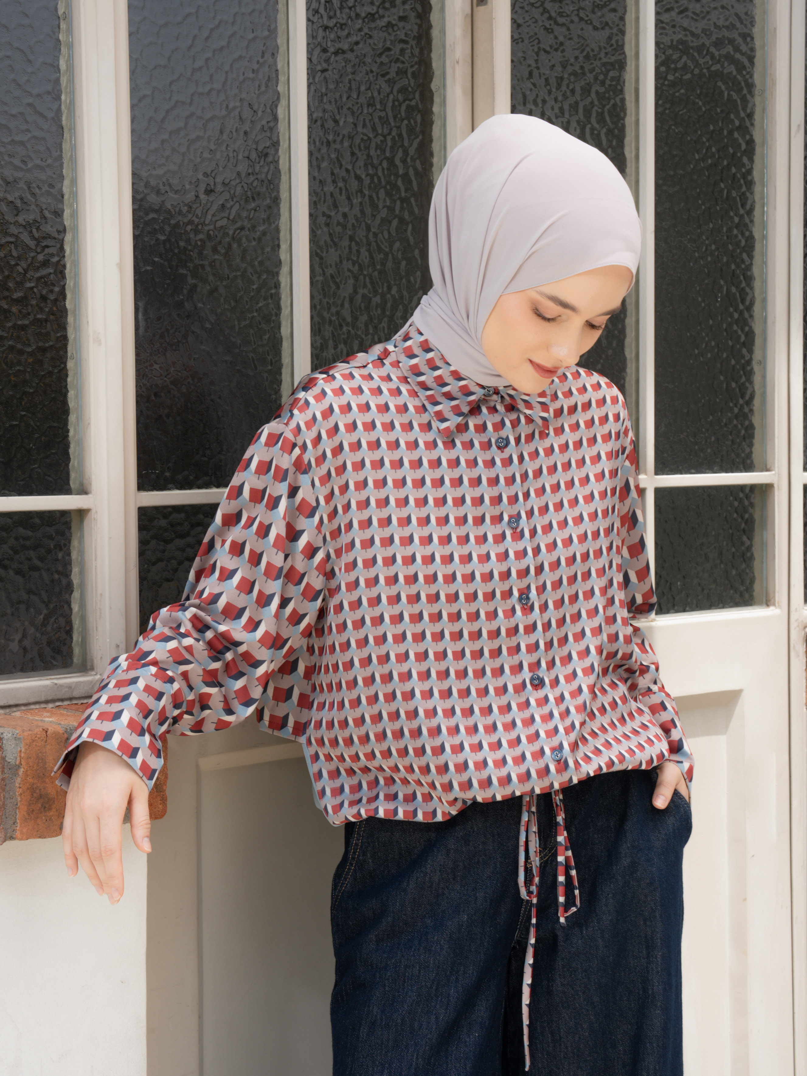 Tasya Shirt Red