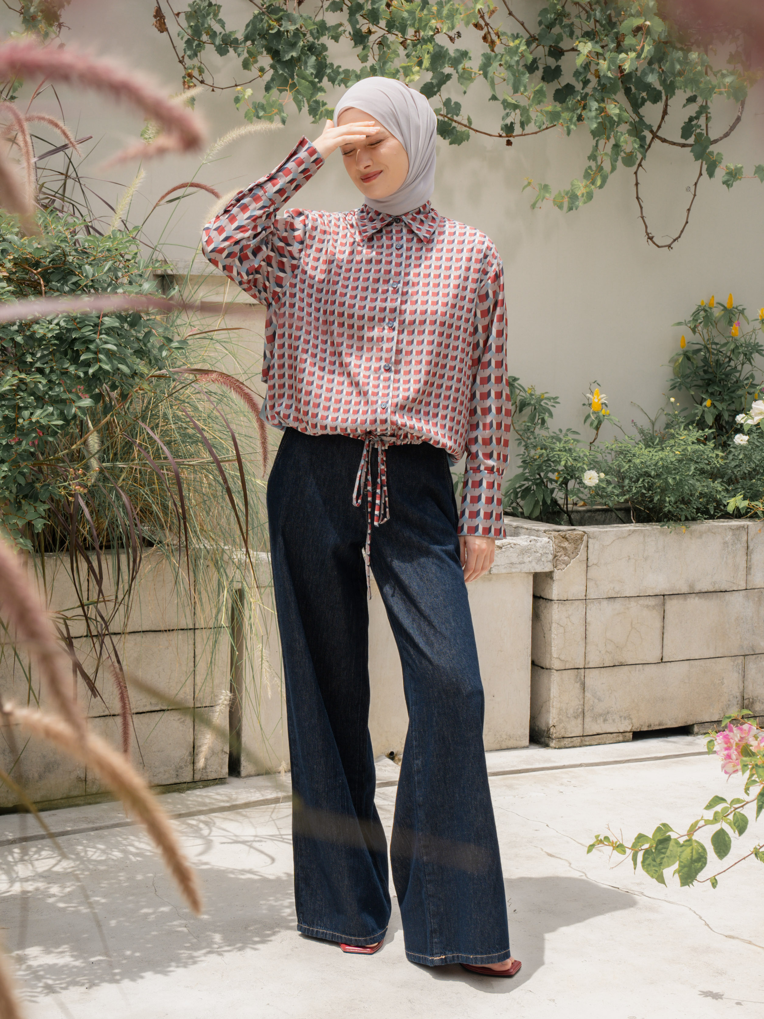 Tasya Shirt Red
