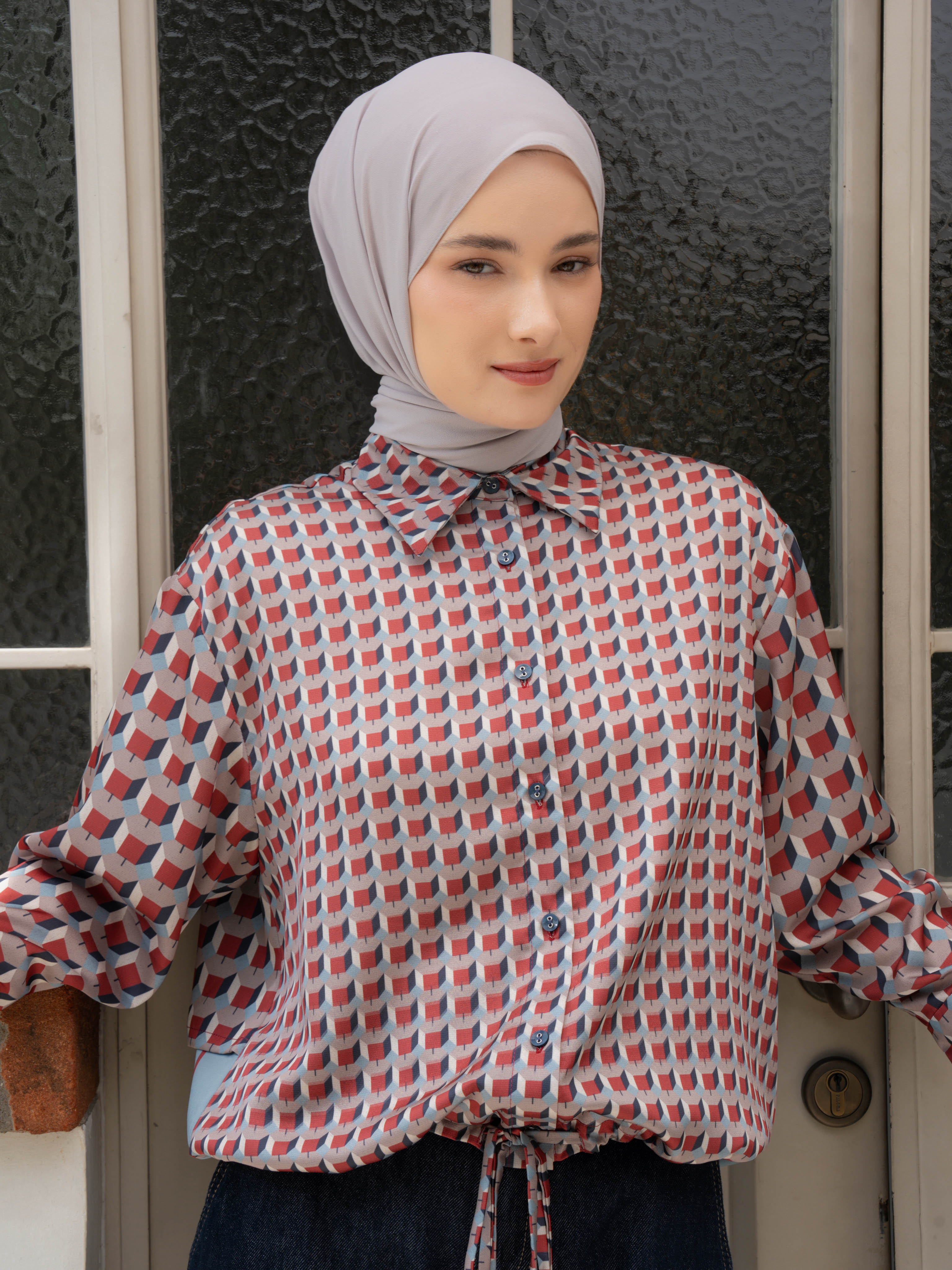 Tasya Shirt Red