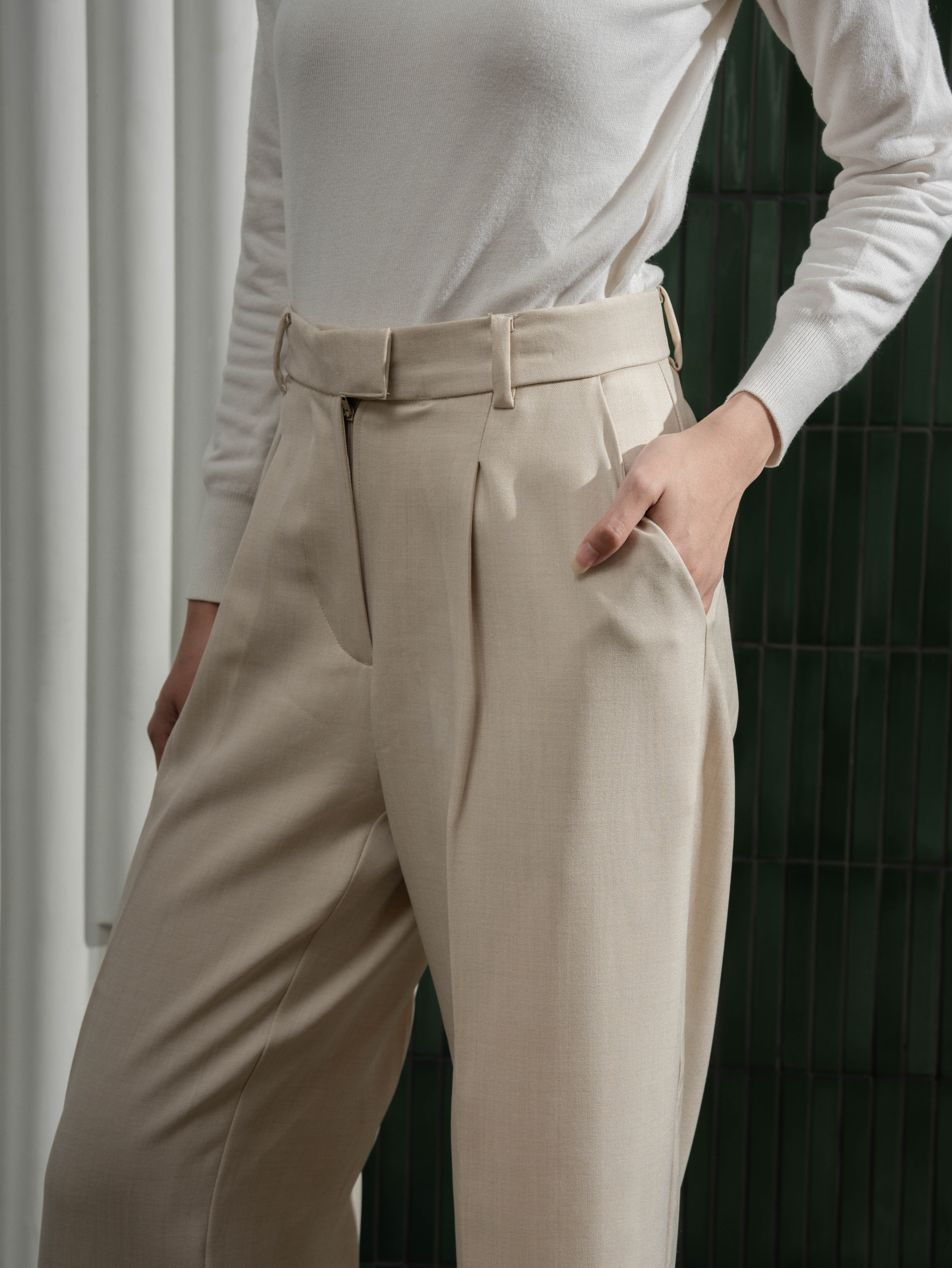 Razve Pants Creme