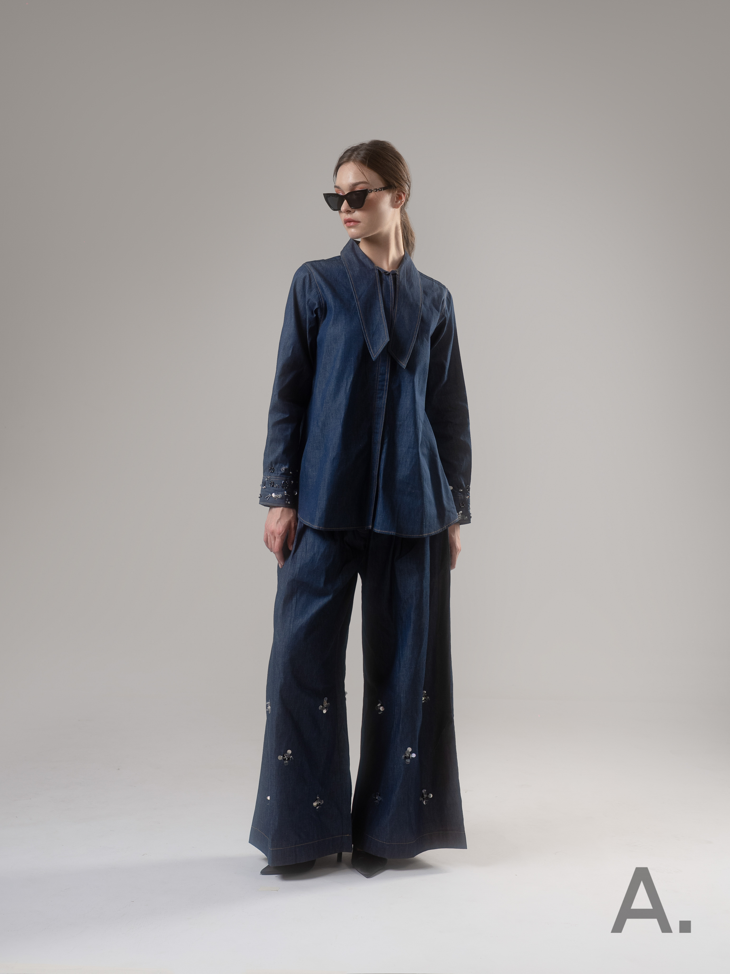 Cessa Shirt Blue Denim