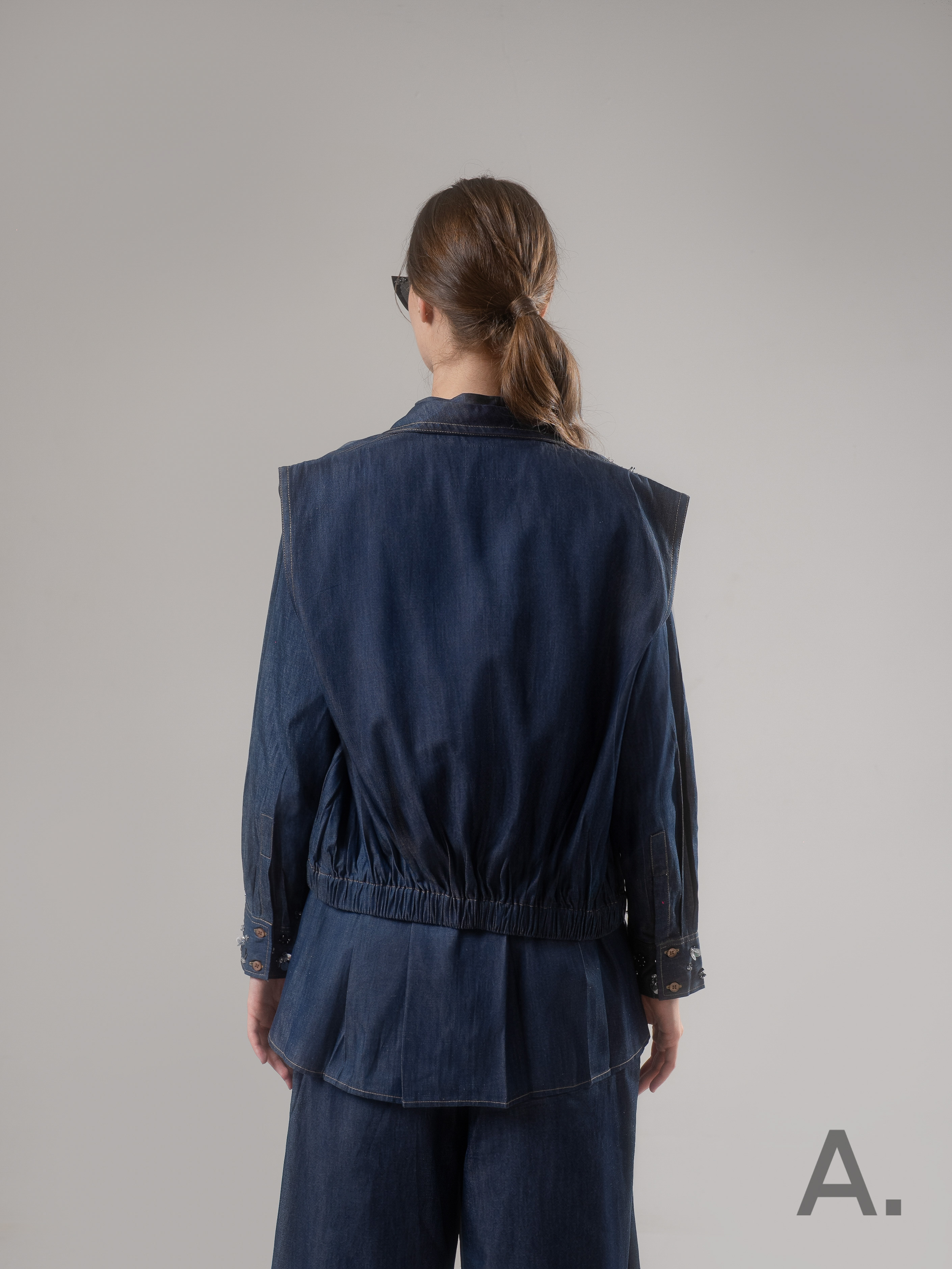 Camillie Vest Blue Denim