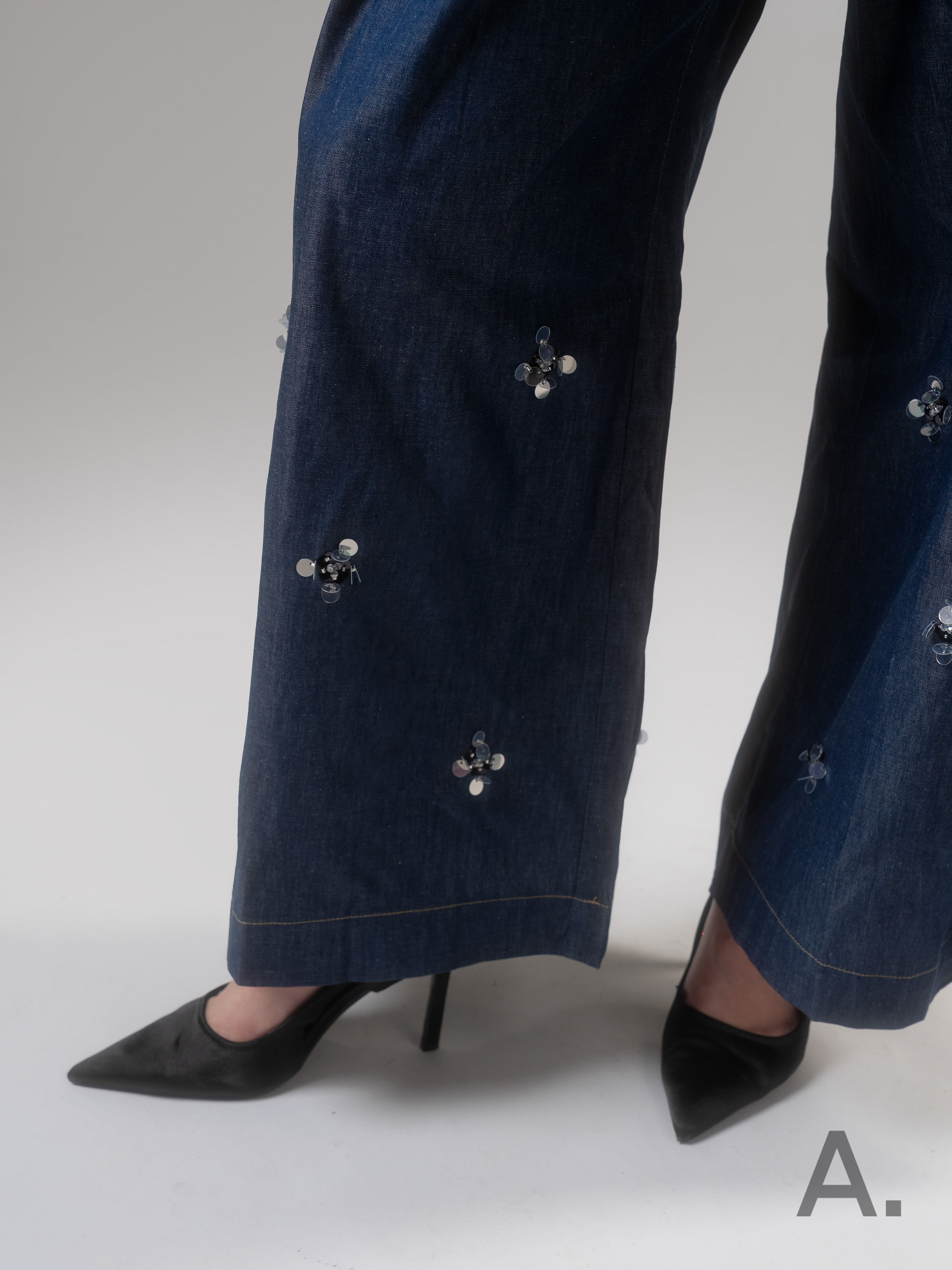 Ceina Pants Blue Denim