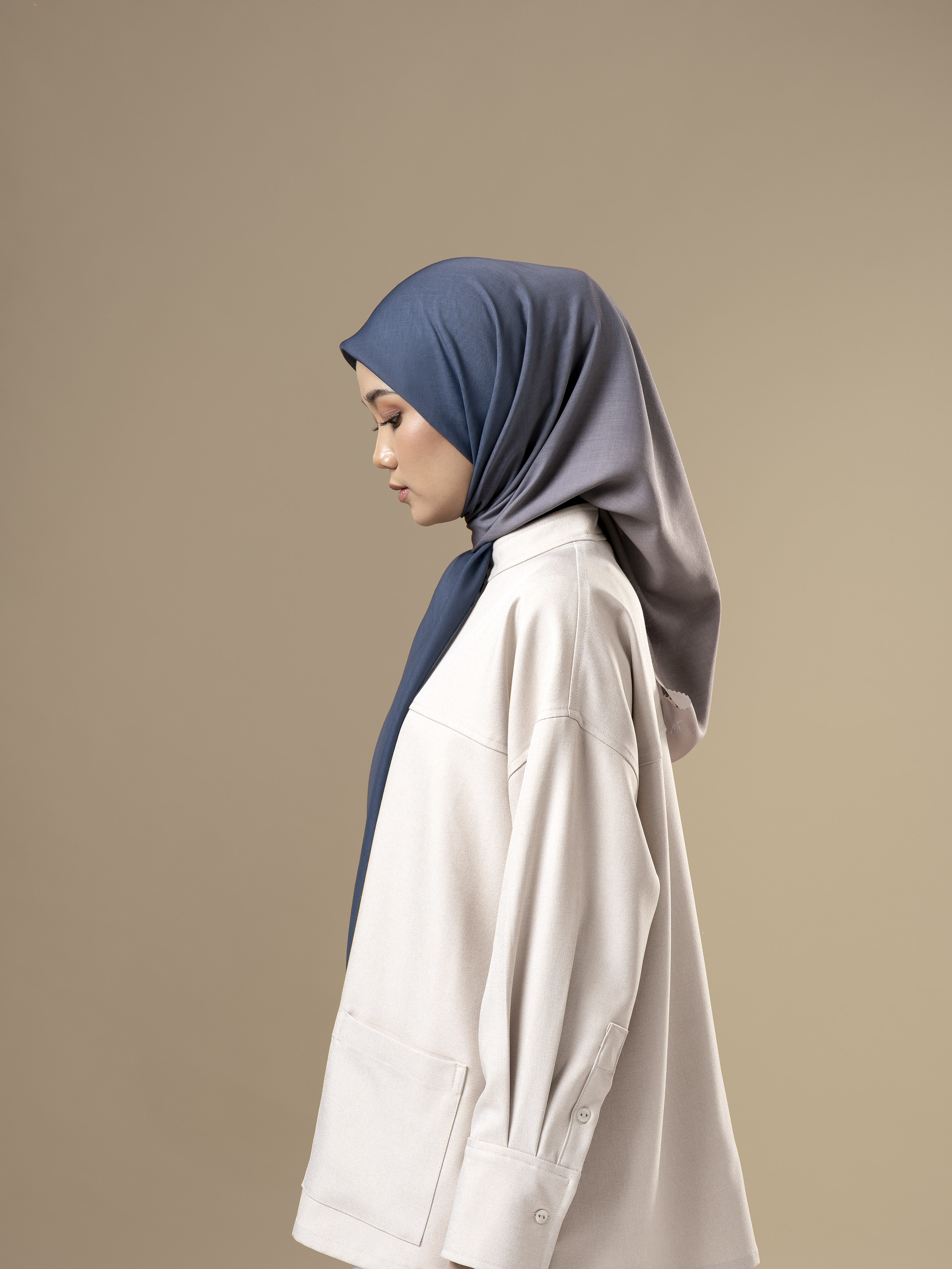 Melange Scarves Navy