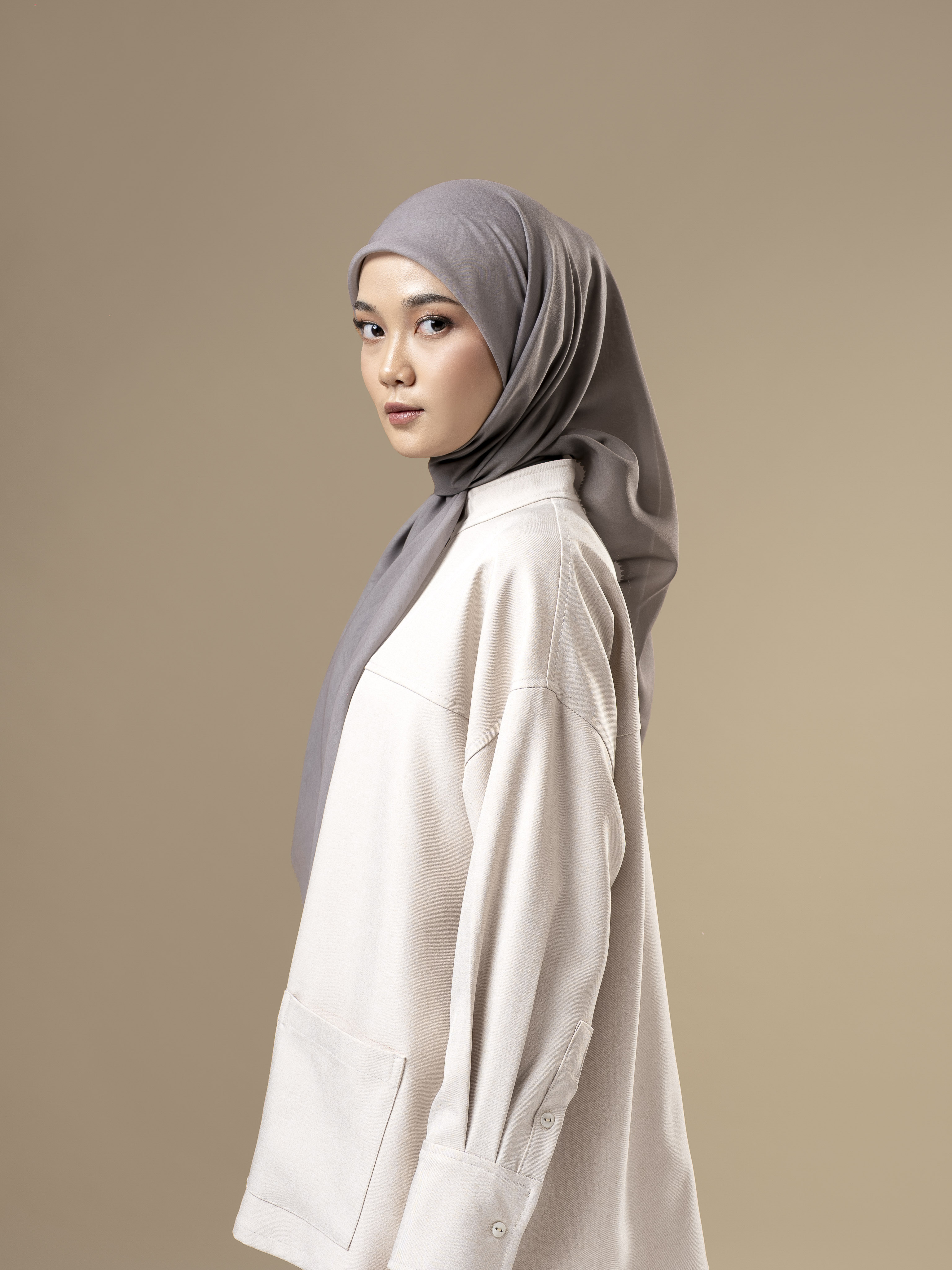 Melange Scarves Tan