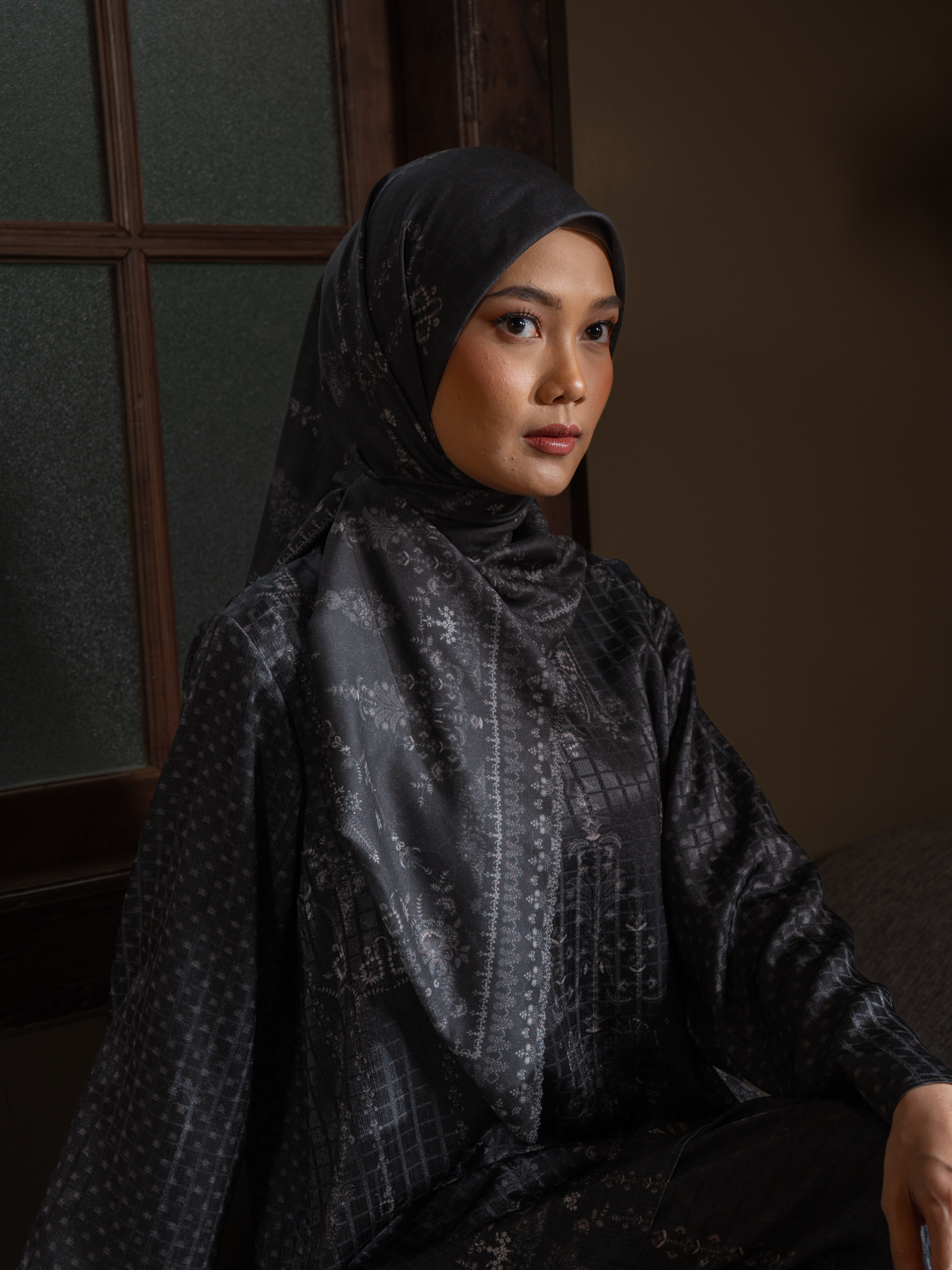Tamira Scarves  Charcoal