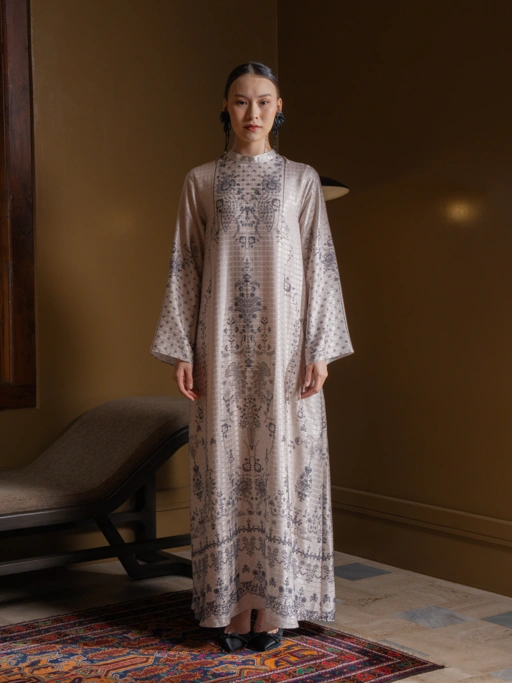 Image of Thara Dress  Almond