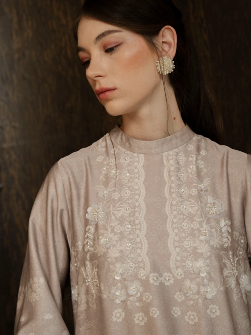 Image of Areen Dress Beige