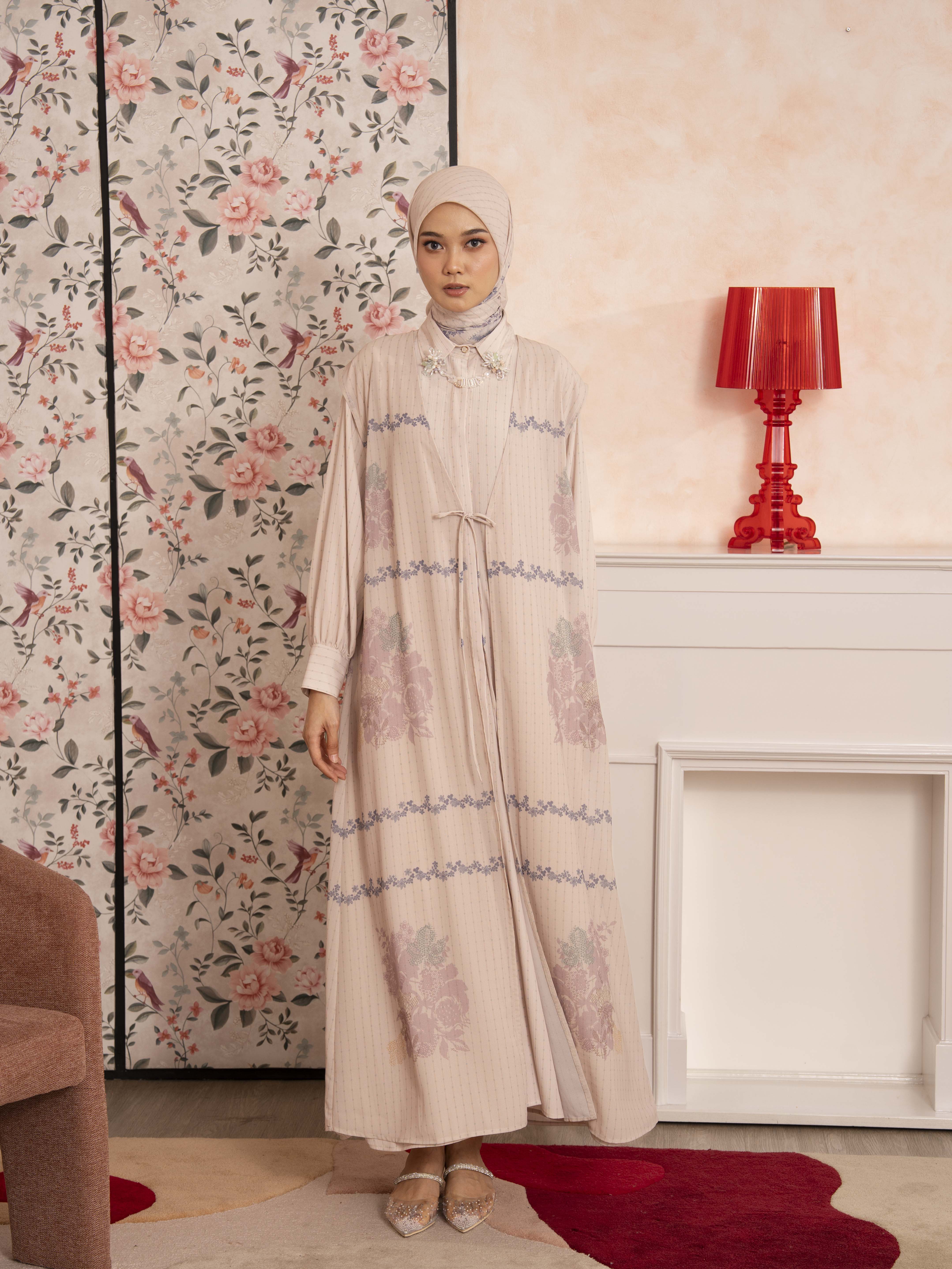 Lucile Dress Set Beige