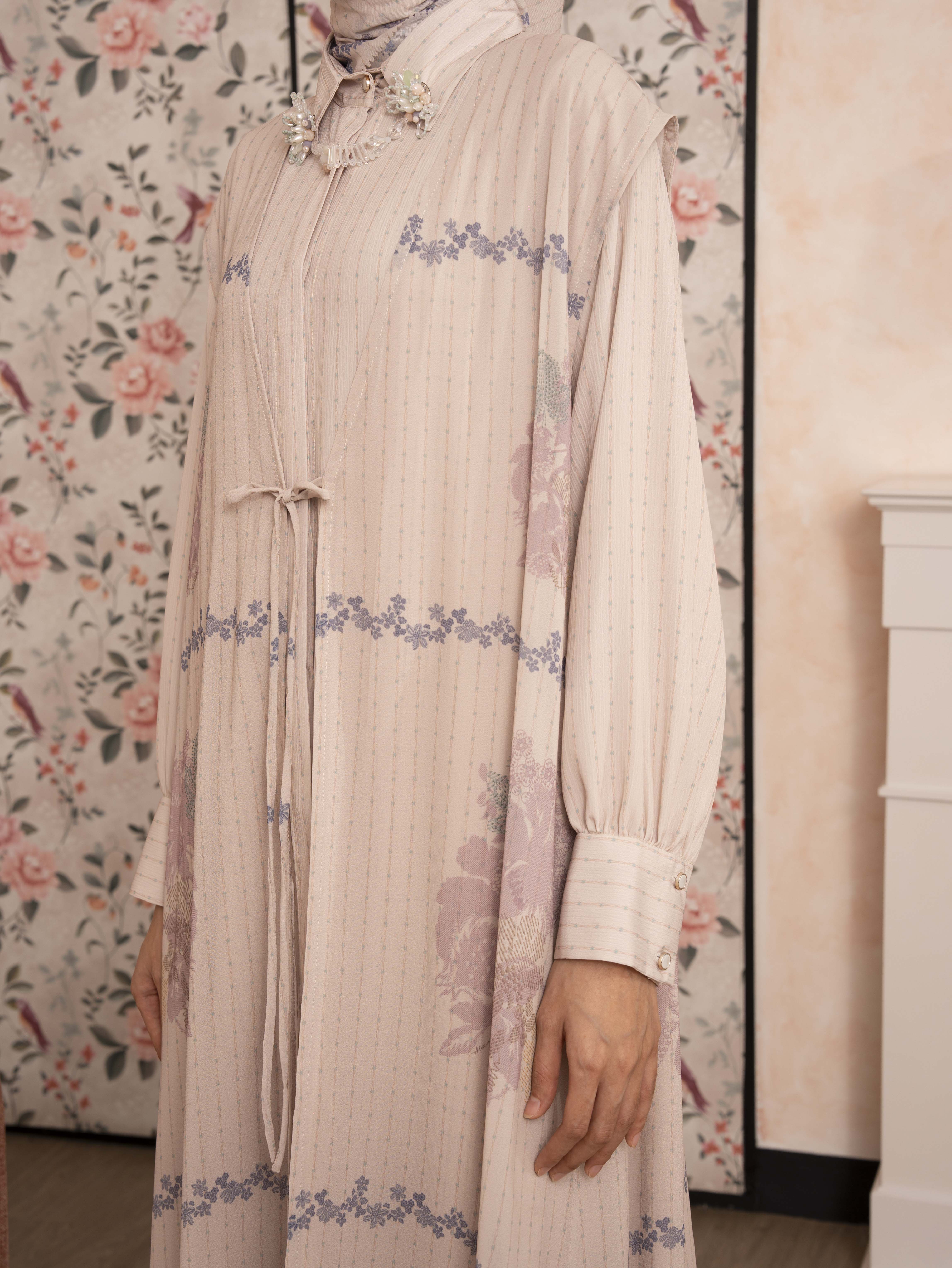 Lucile Dress Set Beige