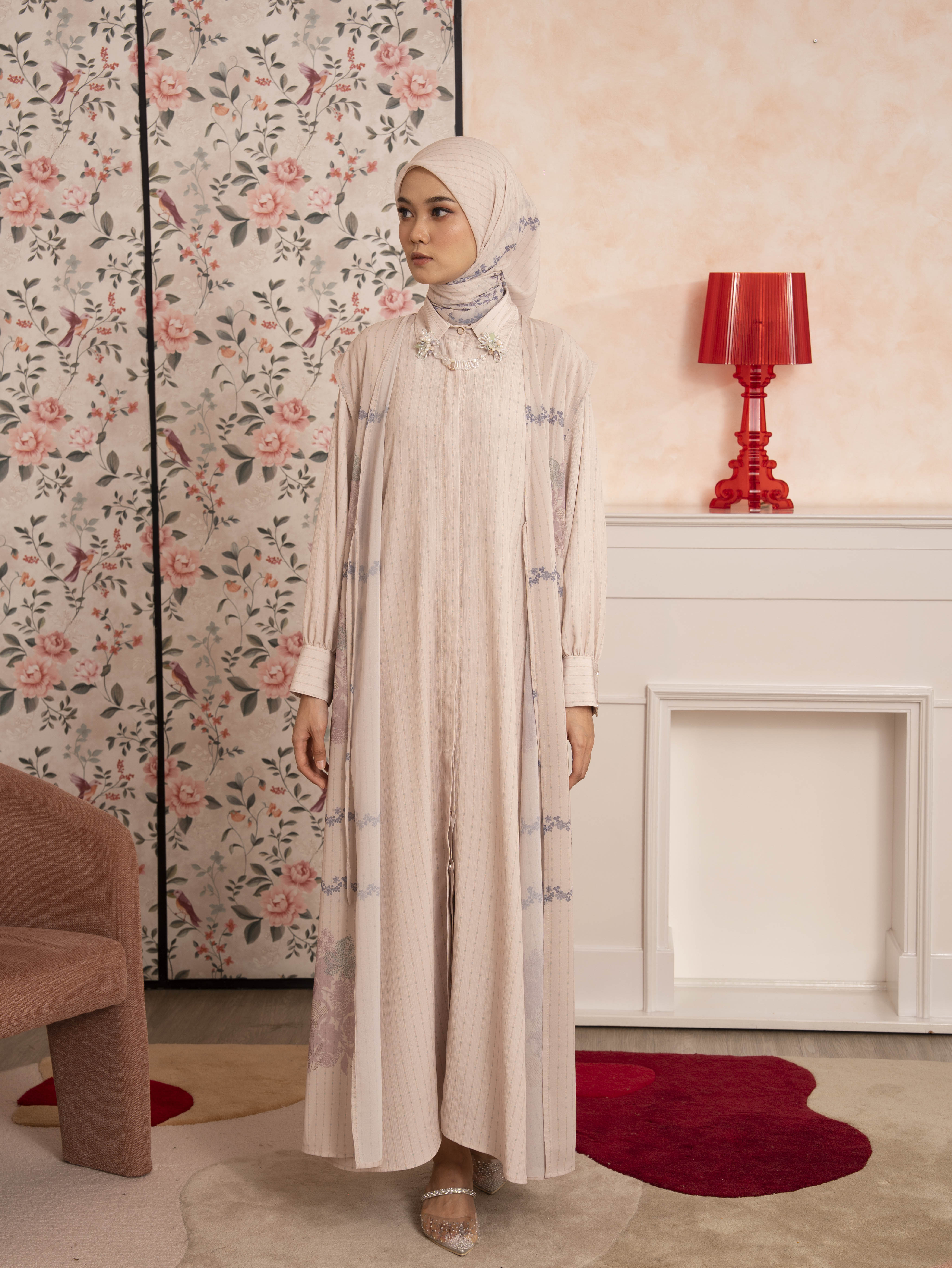 Lucile Dress Set Beige