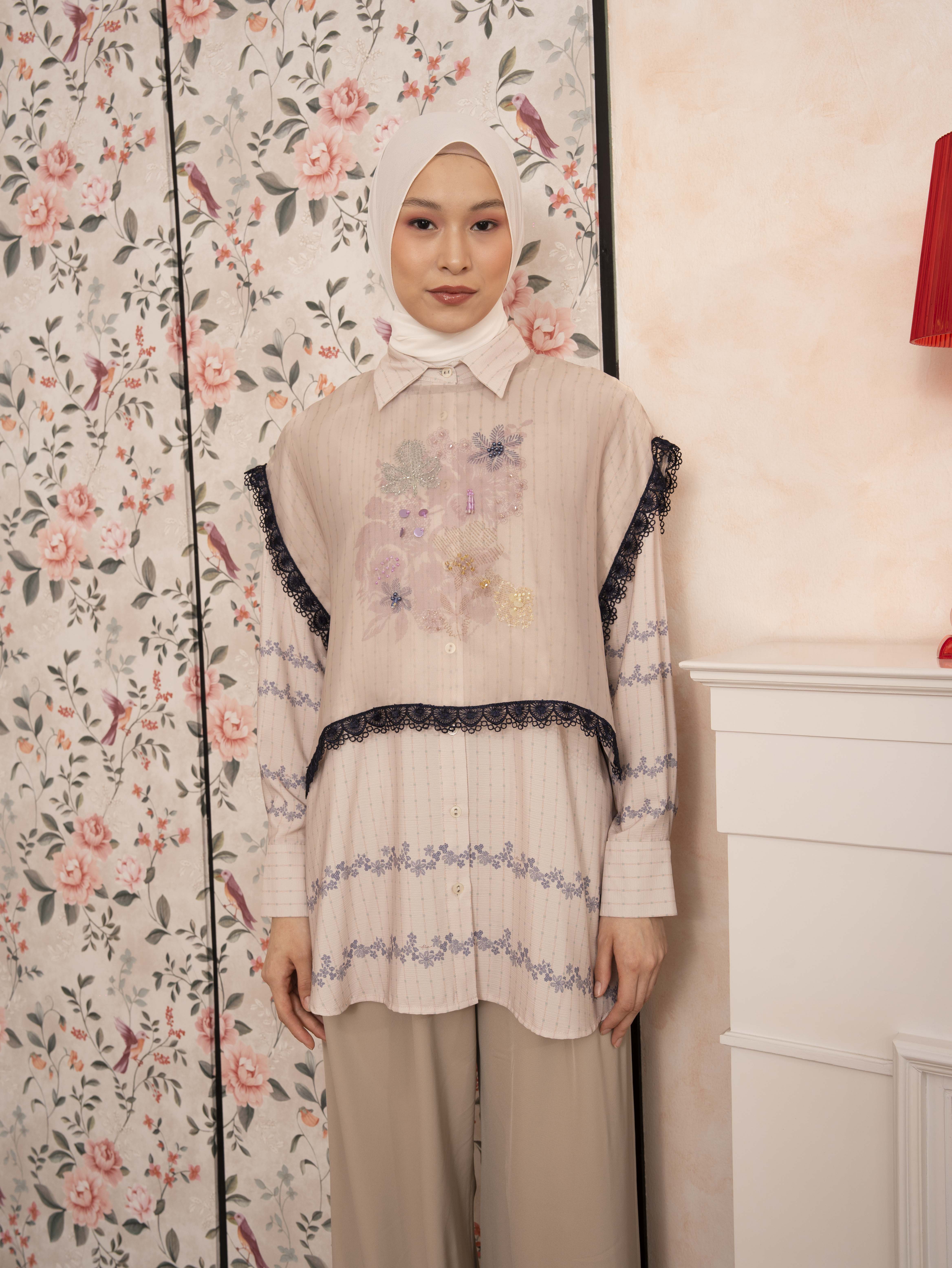Laira Top Set Beige
