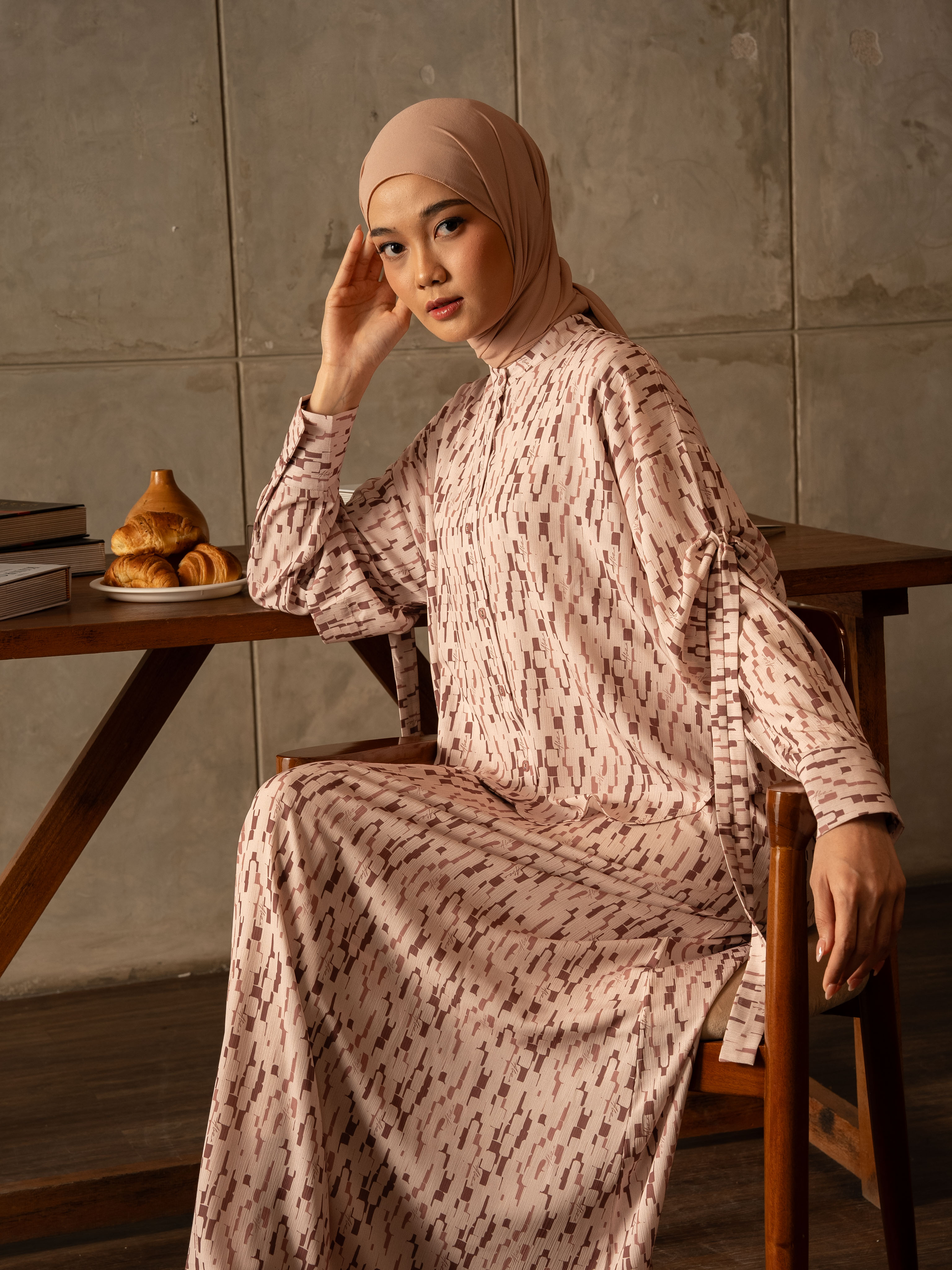 Alea Shirt Dress Blush
