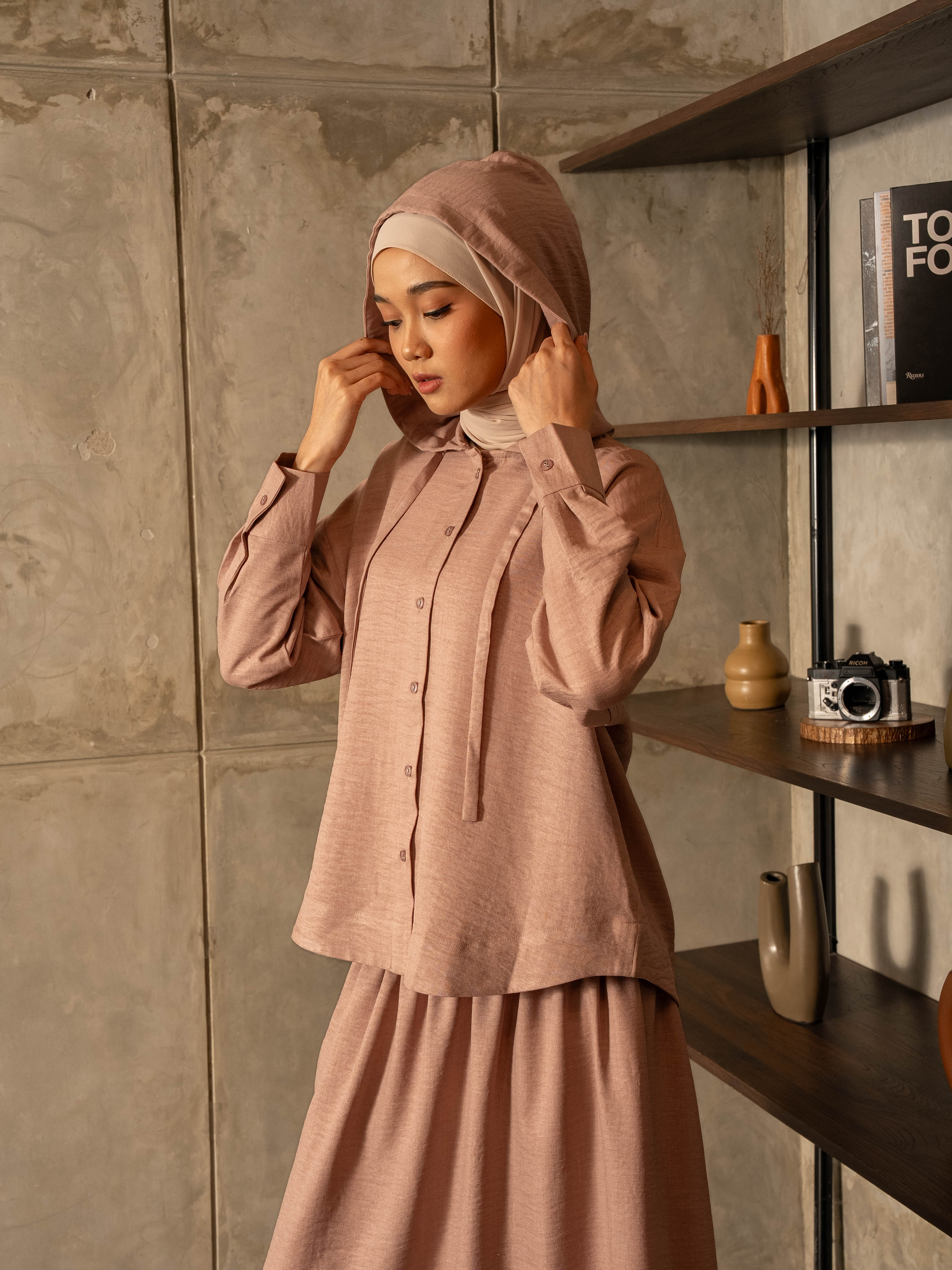 Aline Set Rose Brown