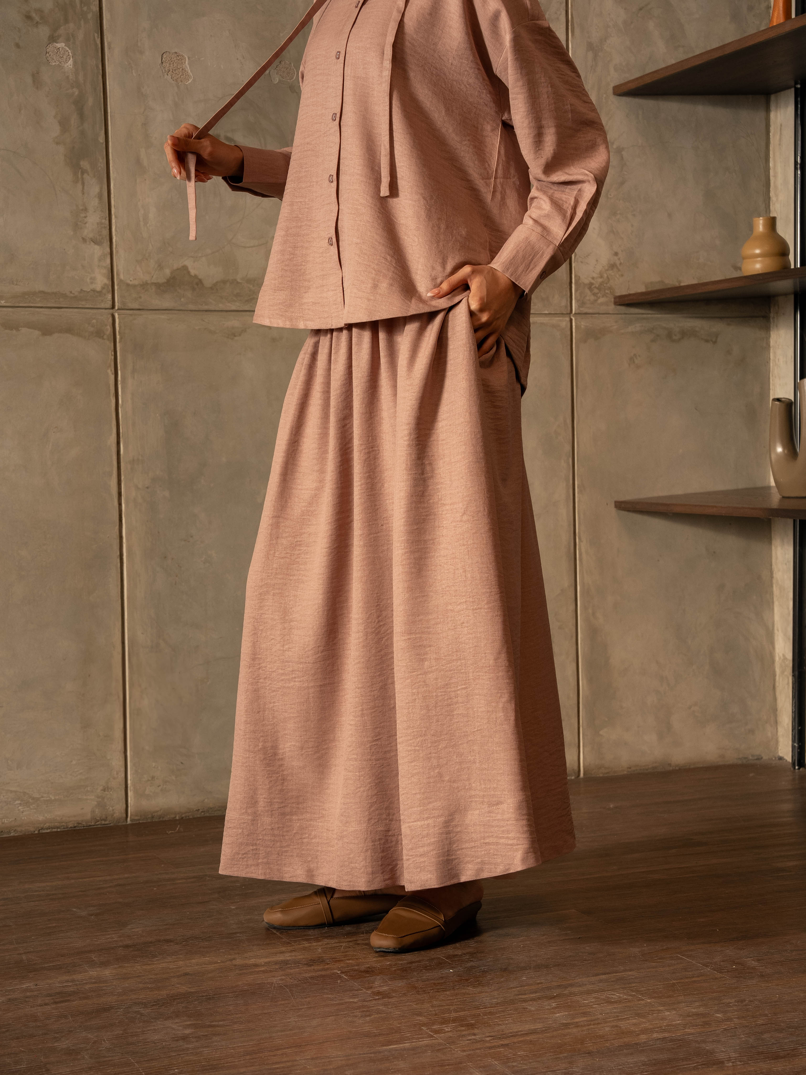 Aline Set Rose Brown