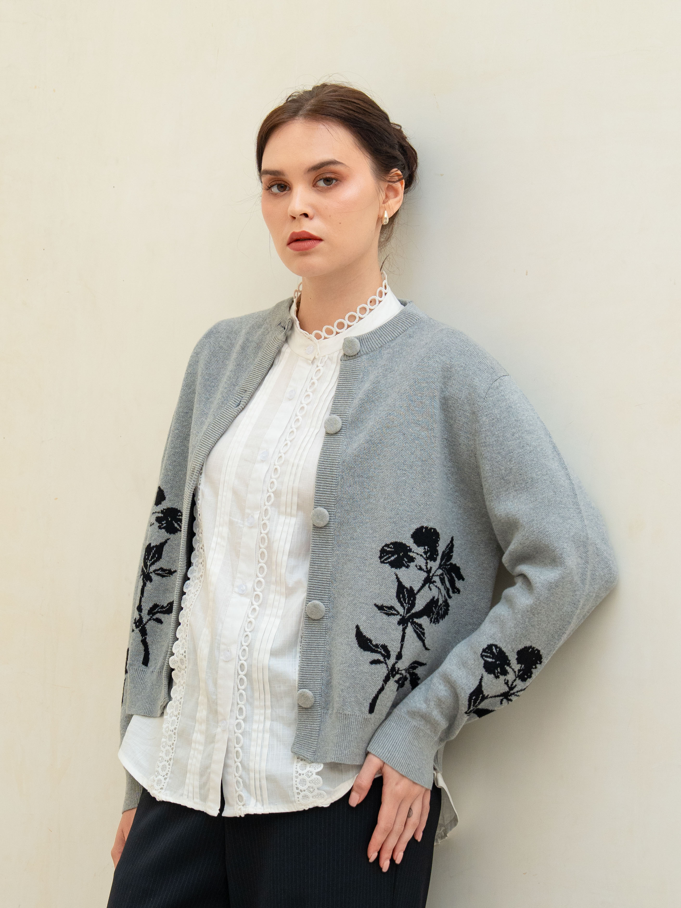 Emma Cardigan Gray