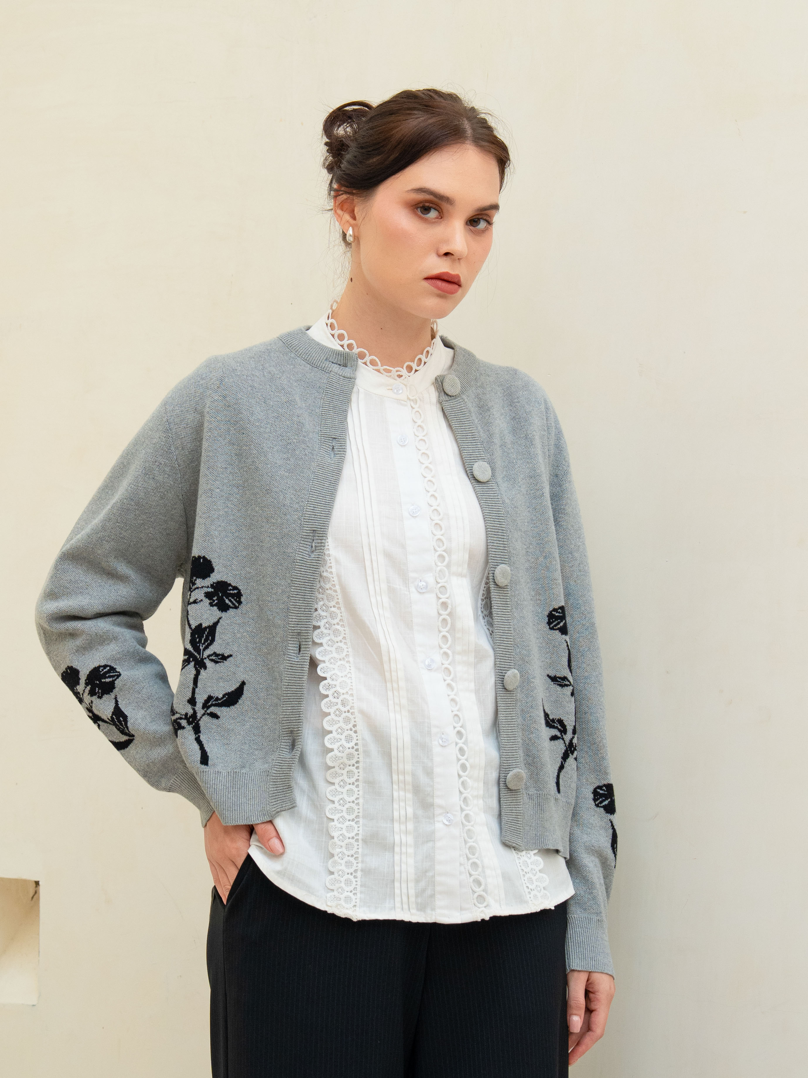Emma Cardigan Gray