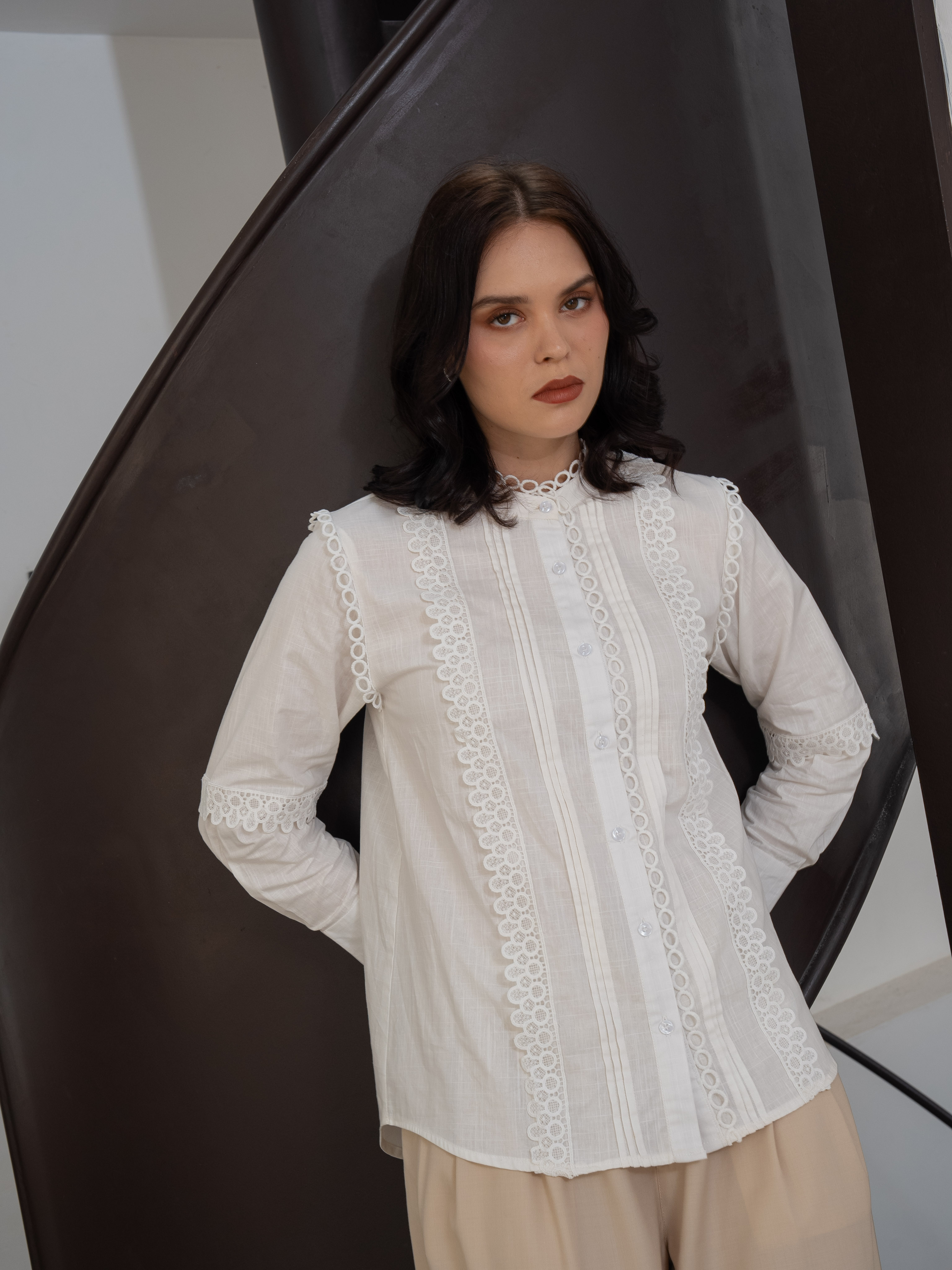 Gemma Shirt White