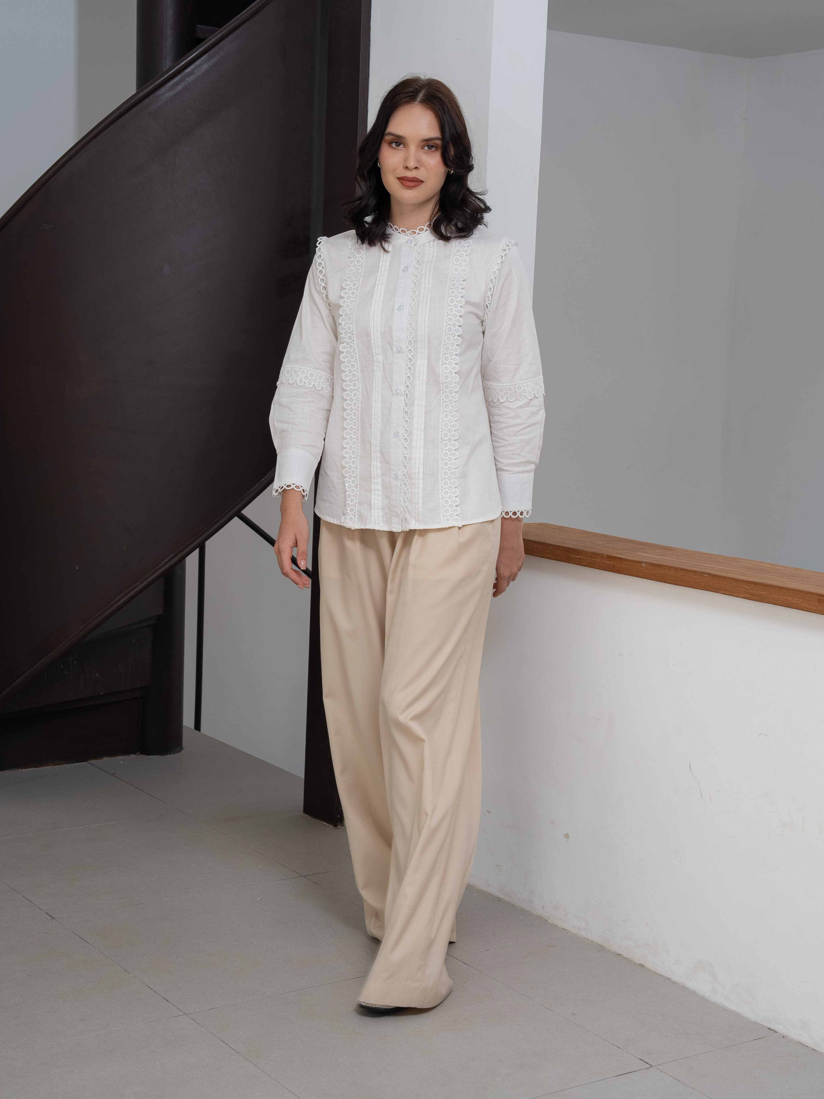 Gemma Shirt White