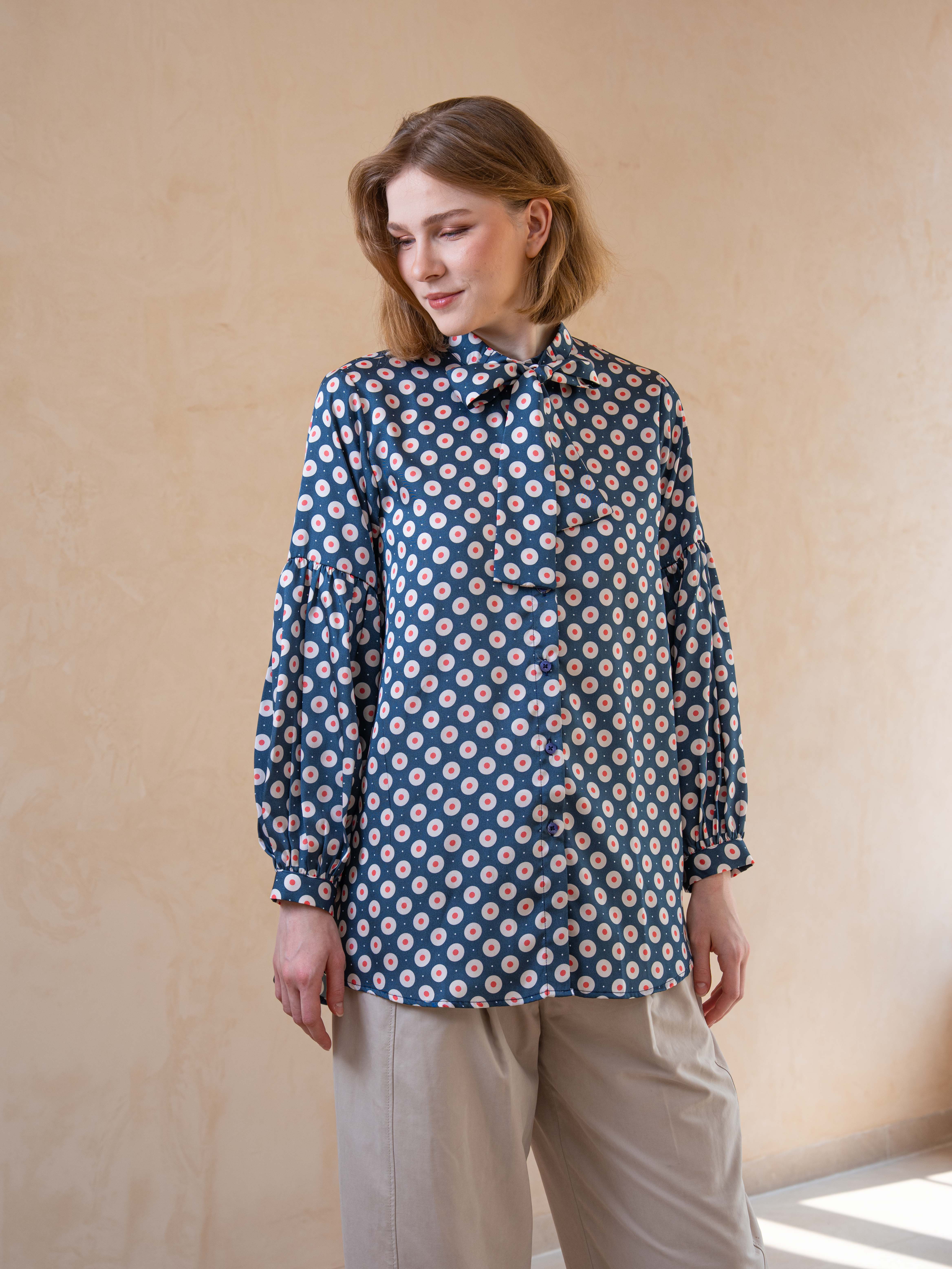 Qamila Shirt Navy