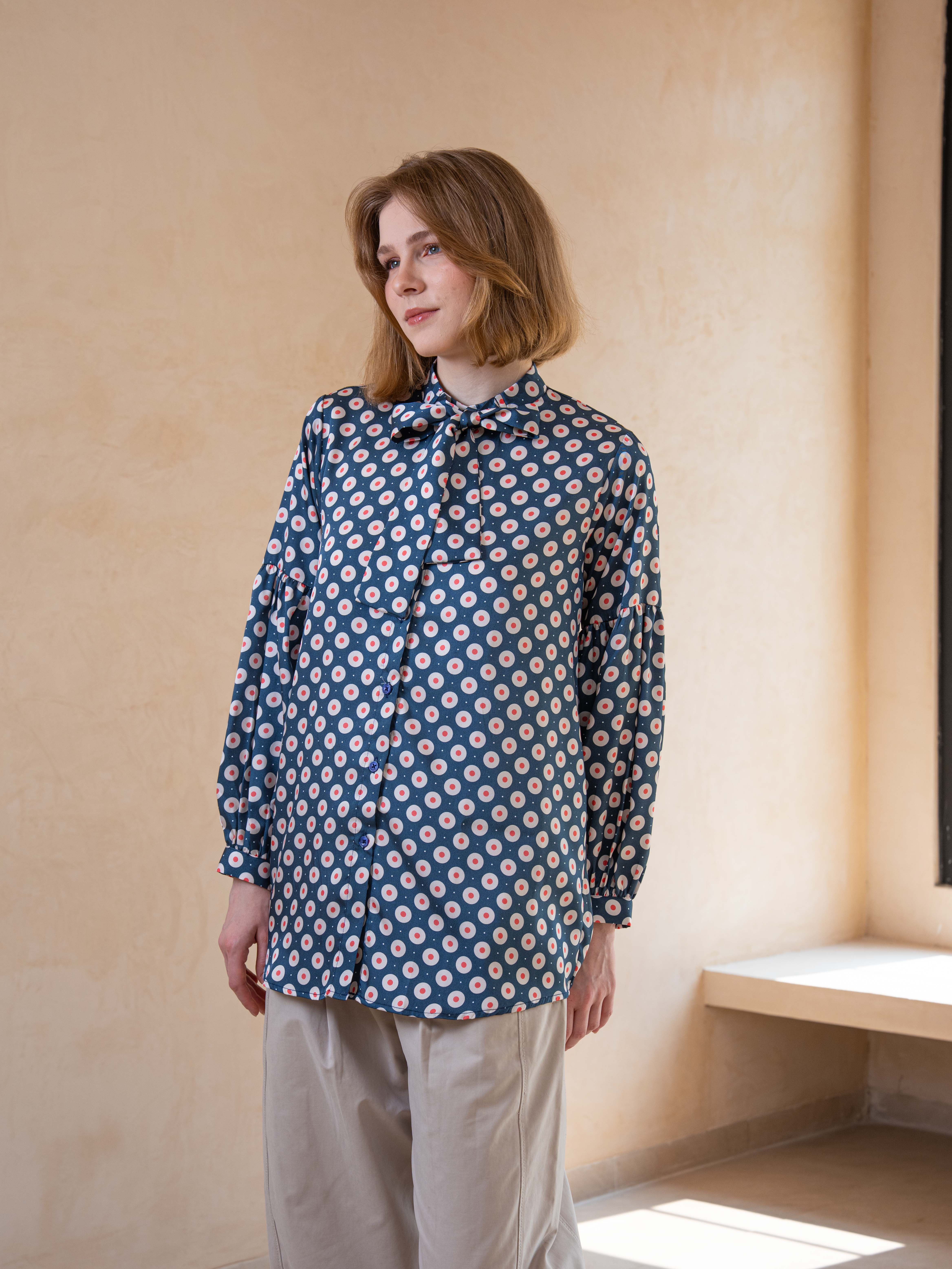 Qamila Shirt Navy