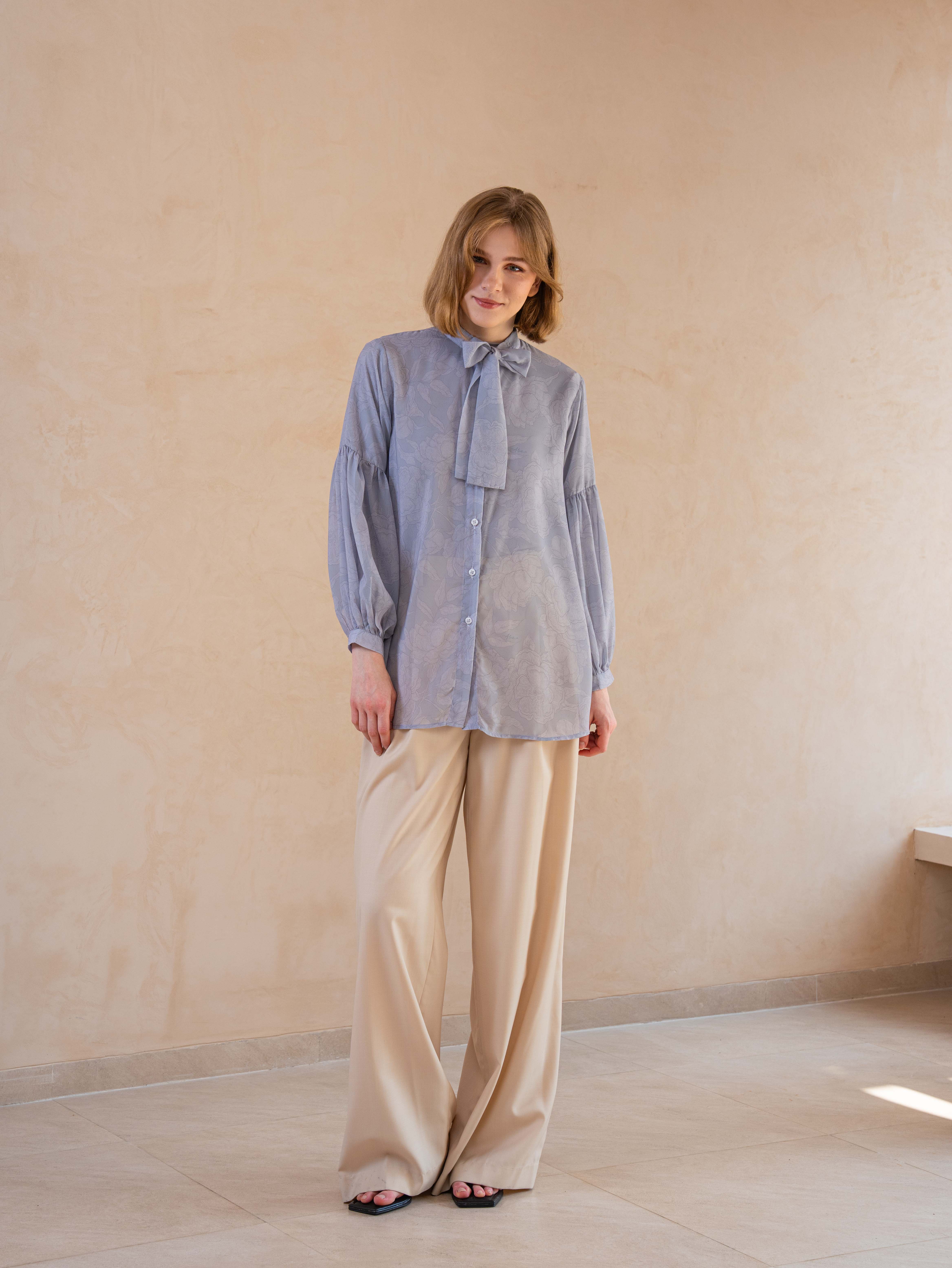 Qamila Shirt Cool Gray