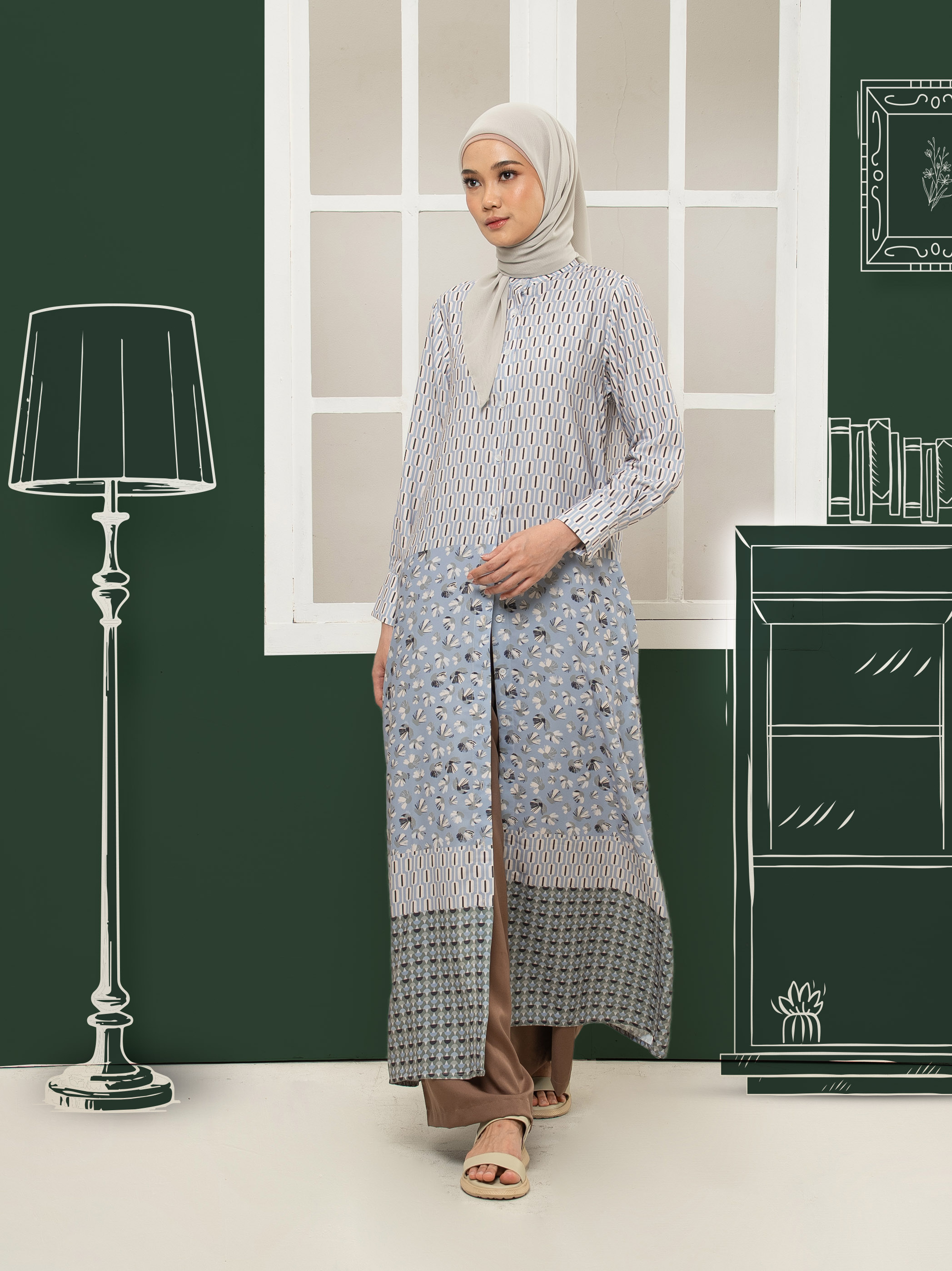 Keira Dress Blue