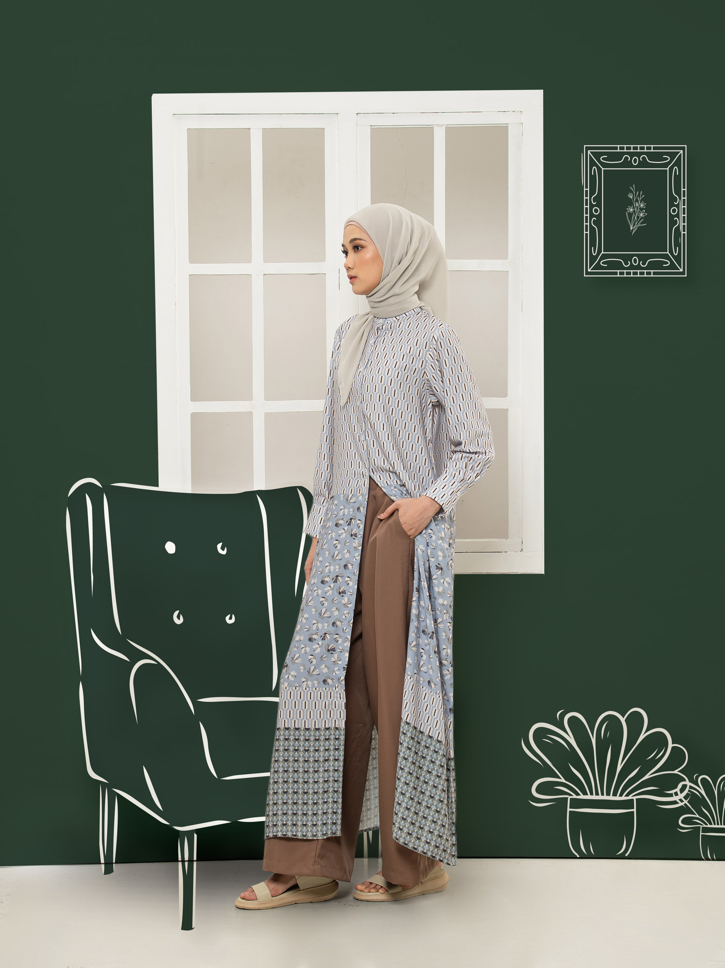 Keira Dress Blue