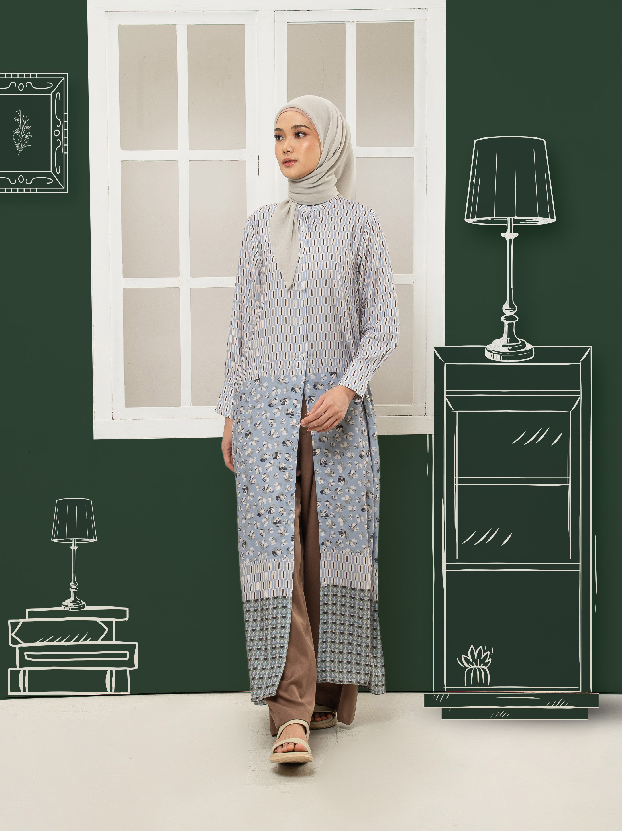 Keira Dress Blue