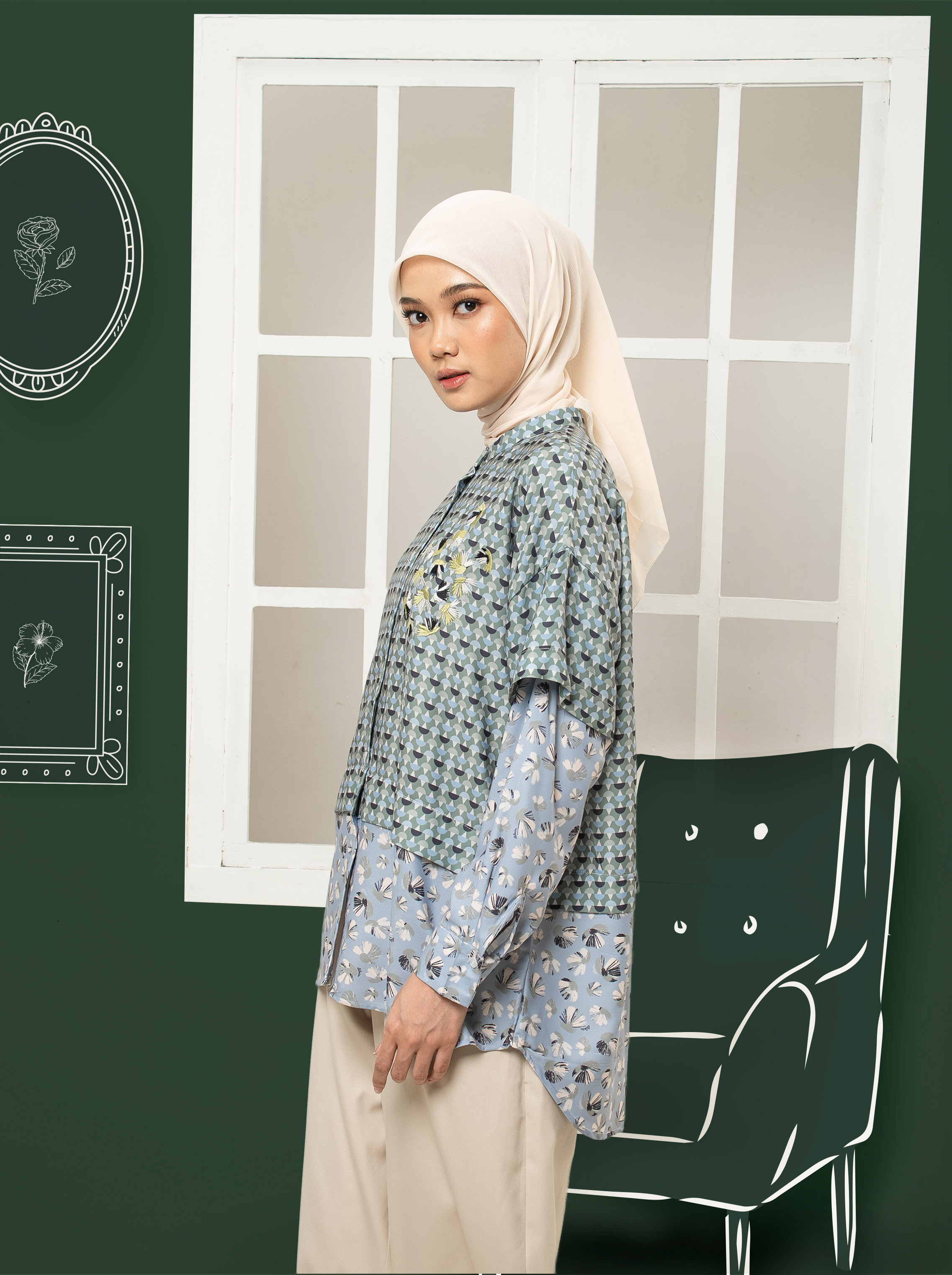Kimora Shirt Green